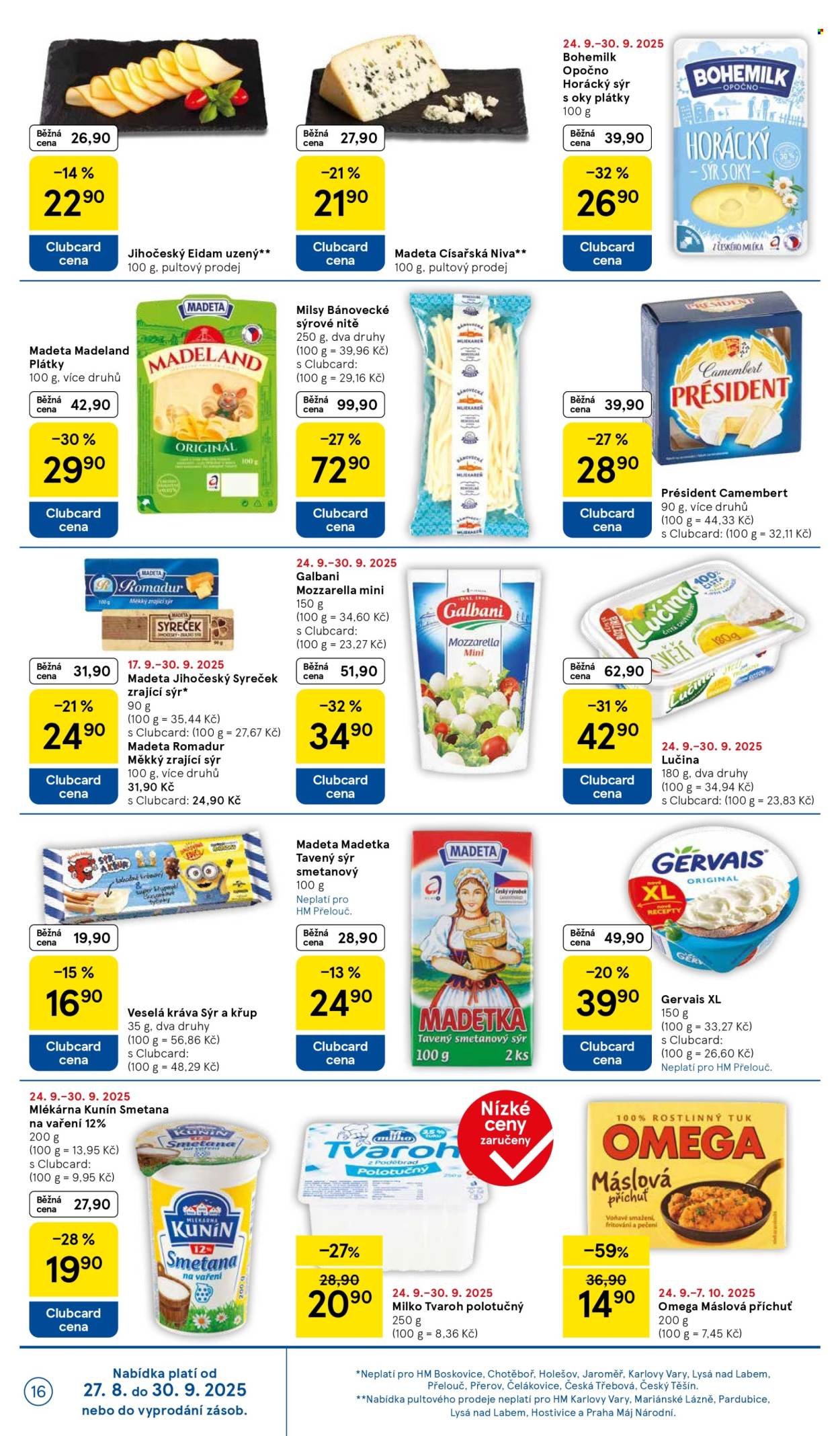 TESCO leták - Clubcard šetří peníze. (2025-09-24 - 2025-09-30)