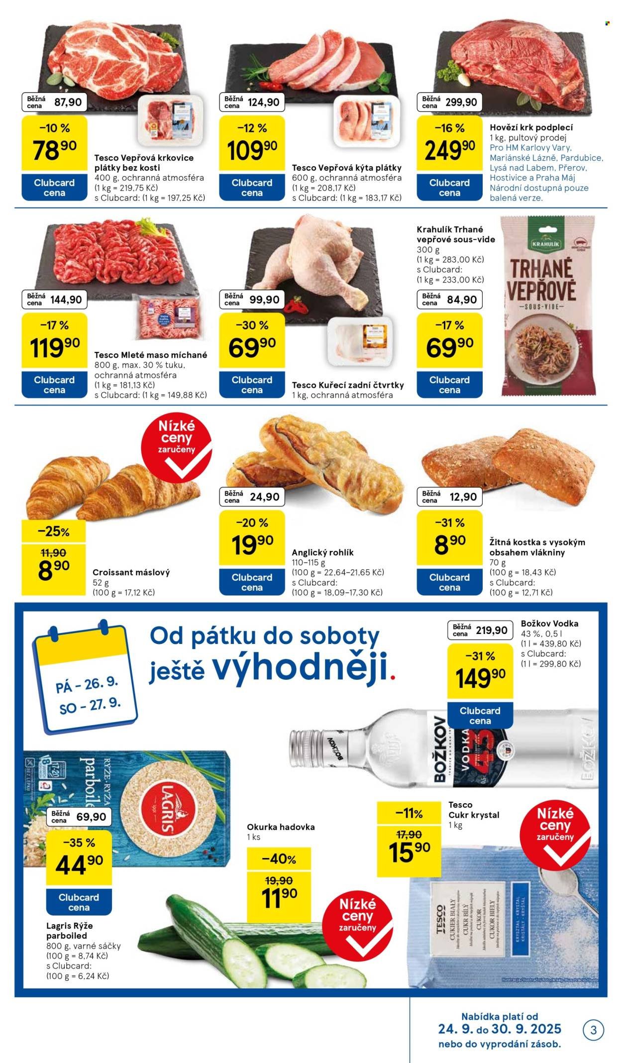 TESCO leták - Clubcard šetří peníze. (2025-09-24 - 2025-09-30)