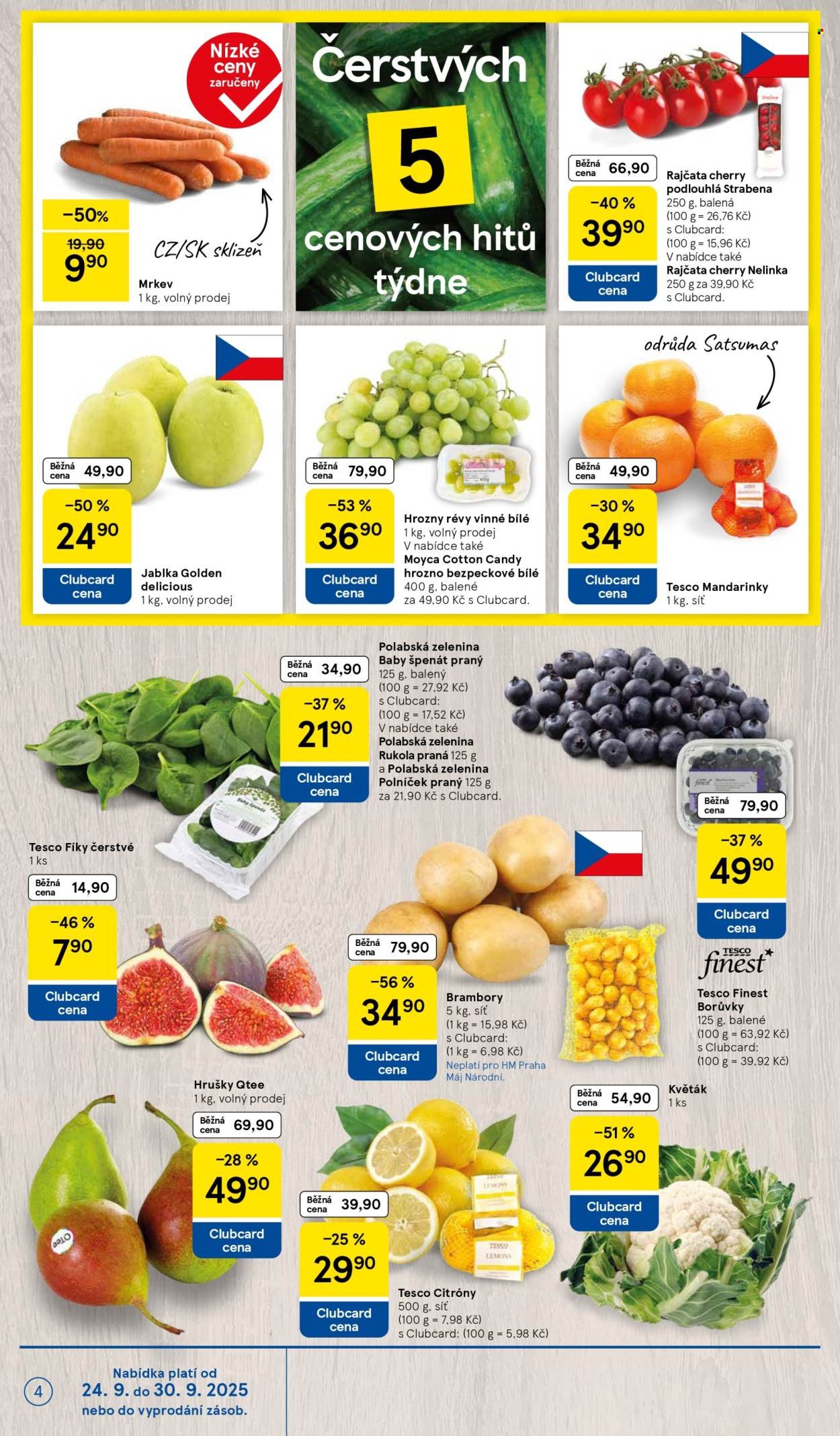 TESCO leták - Clubcard šetří peníze. (2025-09-24 - 2025-09-30)