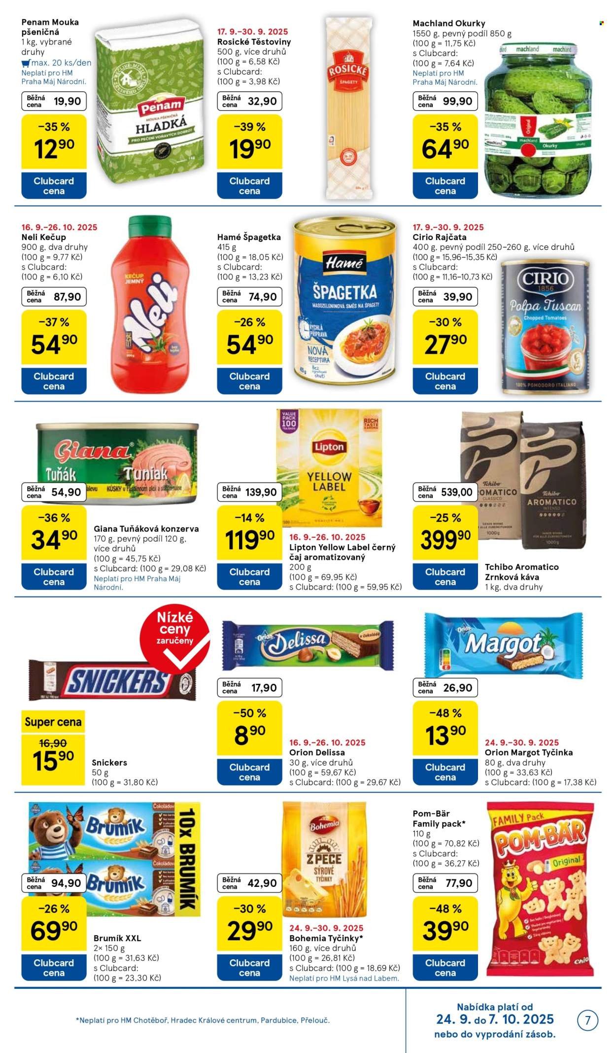 TESCO leták - Clubcard šetří peníze. (2025-09-24 - 2025-09-30)