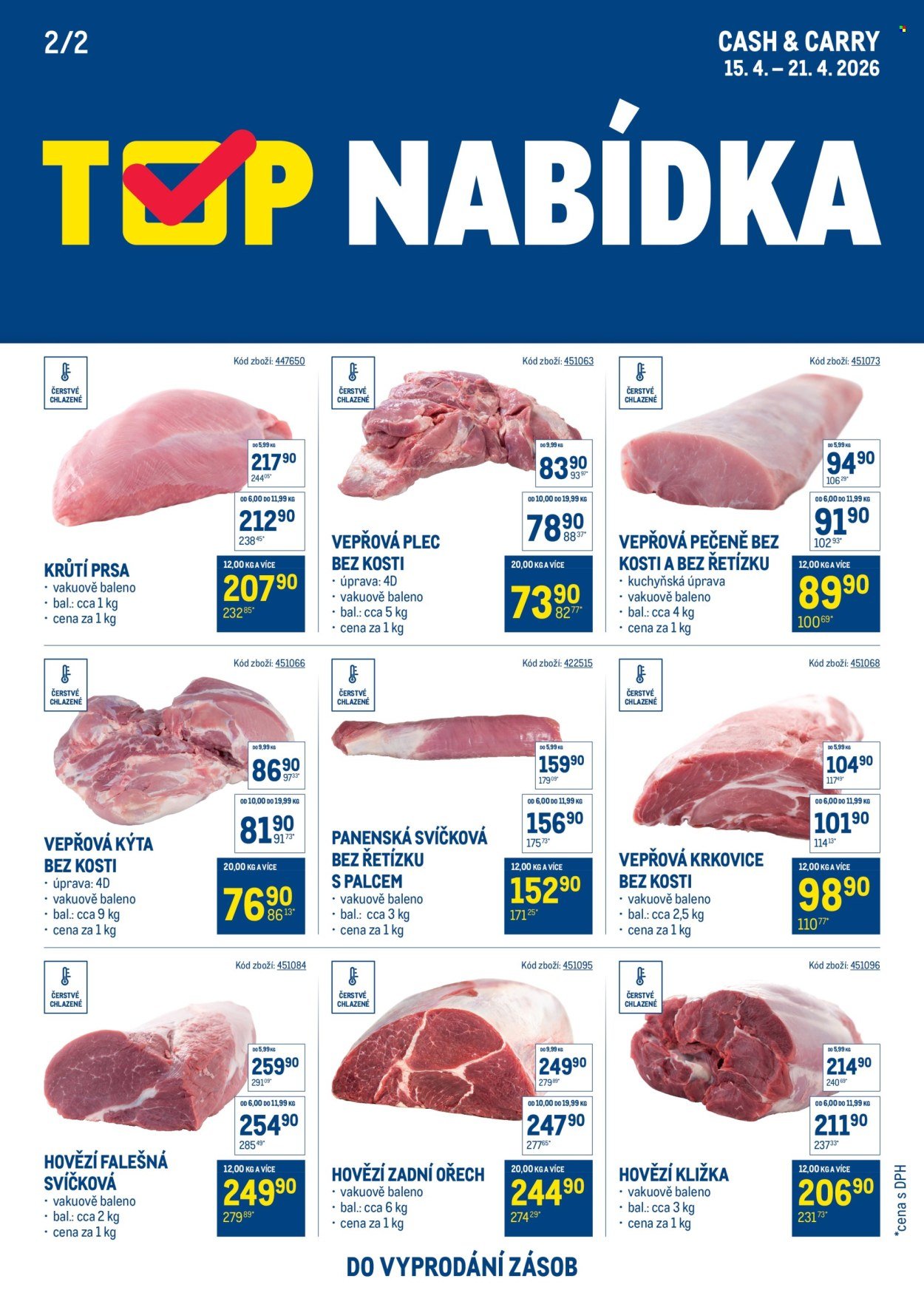 MAKRO leták - TOP maso (2026-04-15 - 2026-04-21)