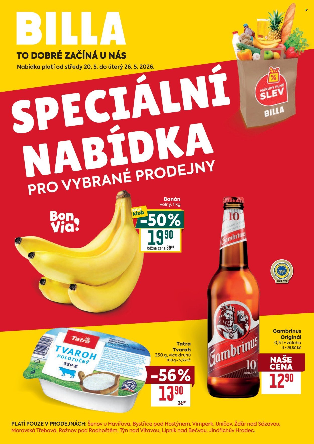 BILLA leták - Speciální nabídka: vybrané prodejny (2026-05-20 - 2026-05-26)