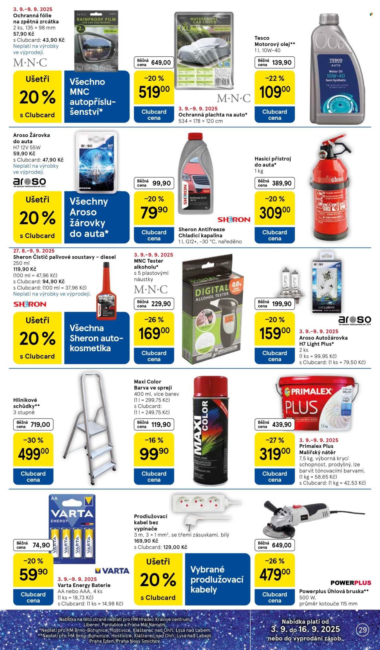 TESCO leták - 15 let s Clubcard (2025-09-03 - 2025-09-09)
