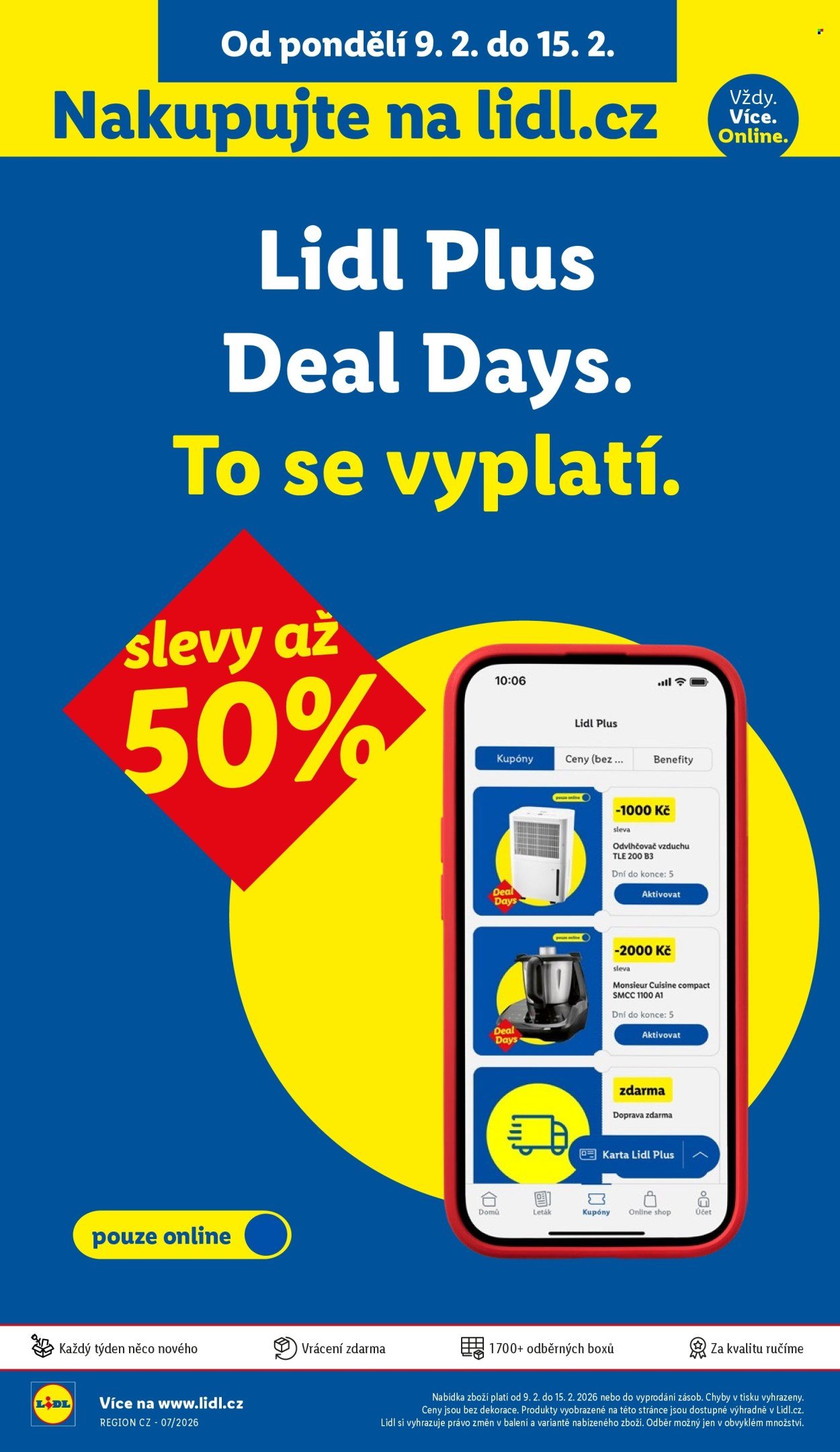 LIDL leták - Lidl Plus Deal Days. To se vyplatí! (2026-02-09 - 2026-02-15)