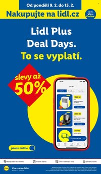 LIDL leták - Lidl Plus Deal Days. To se vyplatí! (2026-02-09 - 2026-02-15)
