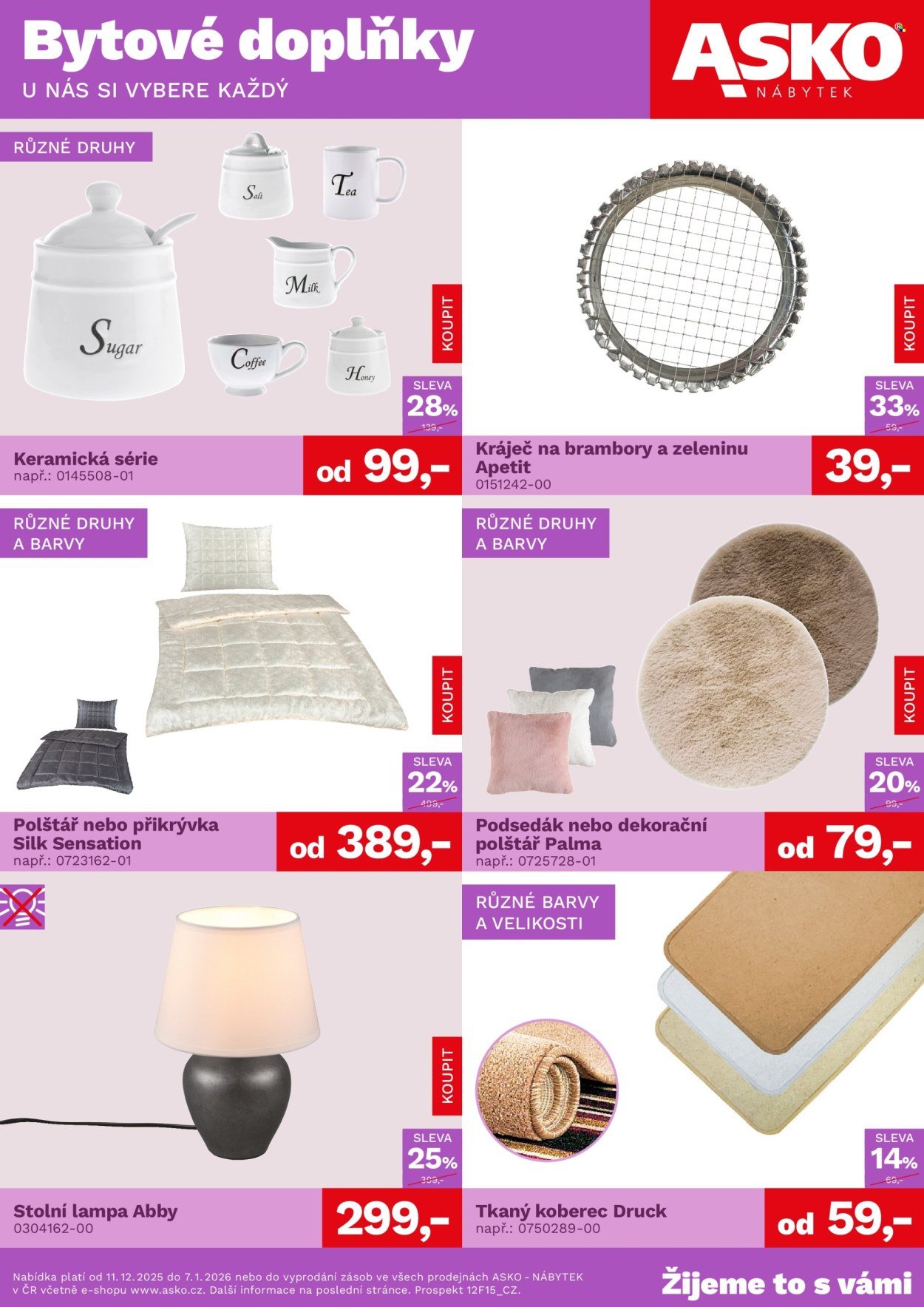 ASKO leták - Bytové doplňky za skvělé ceny (2025-12-11 - 2026-01-07)