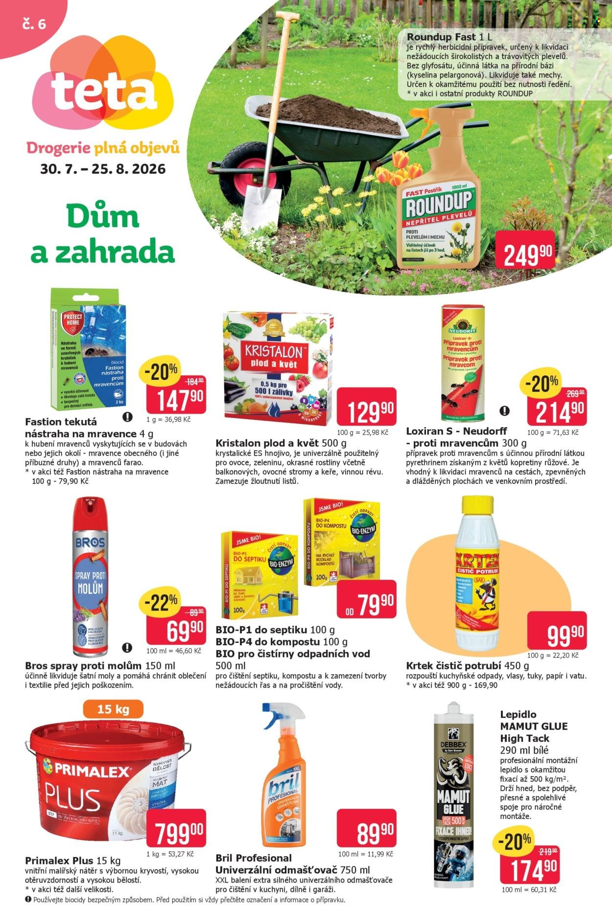 TETA DROGERIE leták - Technický leták