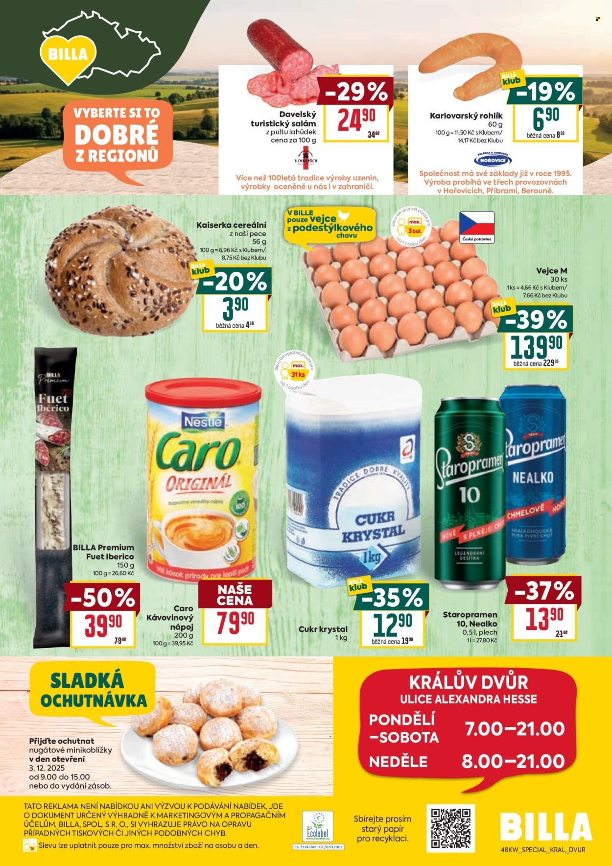 BILLA leták - Speciál: Králův dvůr (2025-12-03 - 2025-12-16)