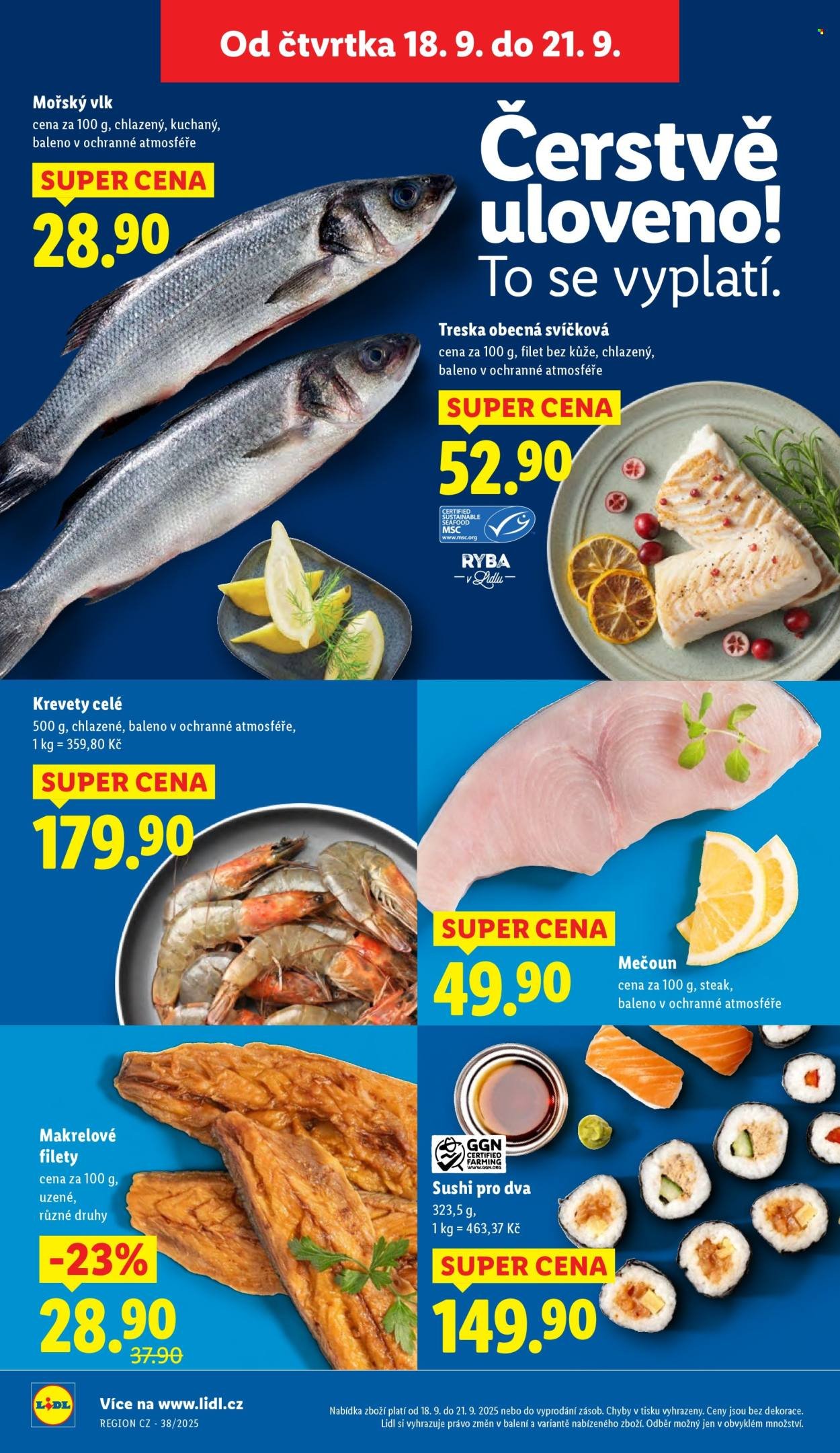 LIDL leták - Od čtvrtka 18.9.2025 (2025-09-18 - 2025-09-21)