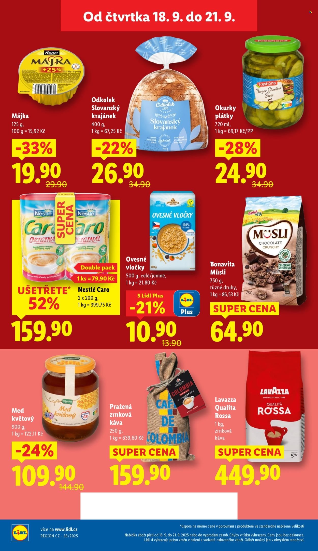 LIDL leták - Od čtvrtka 18.9.2025 (2025-09-18 - 2025-09-21)