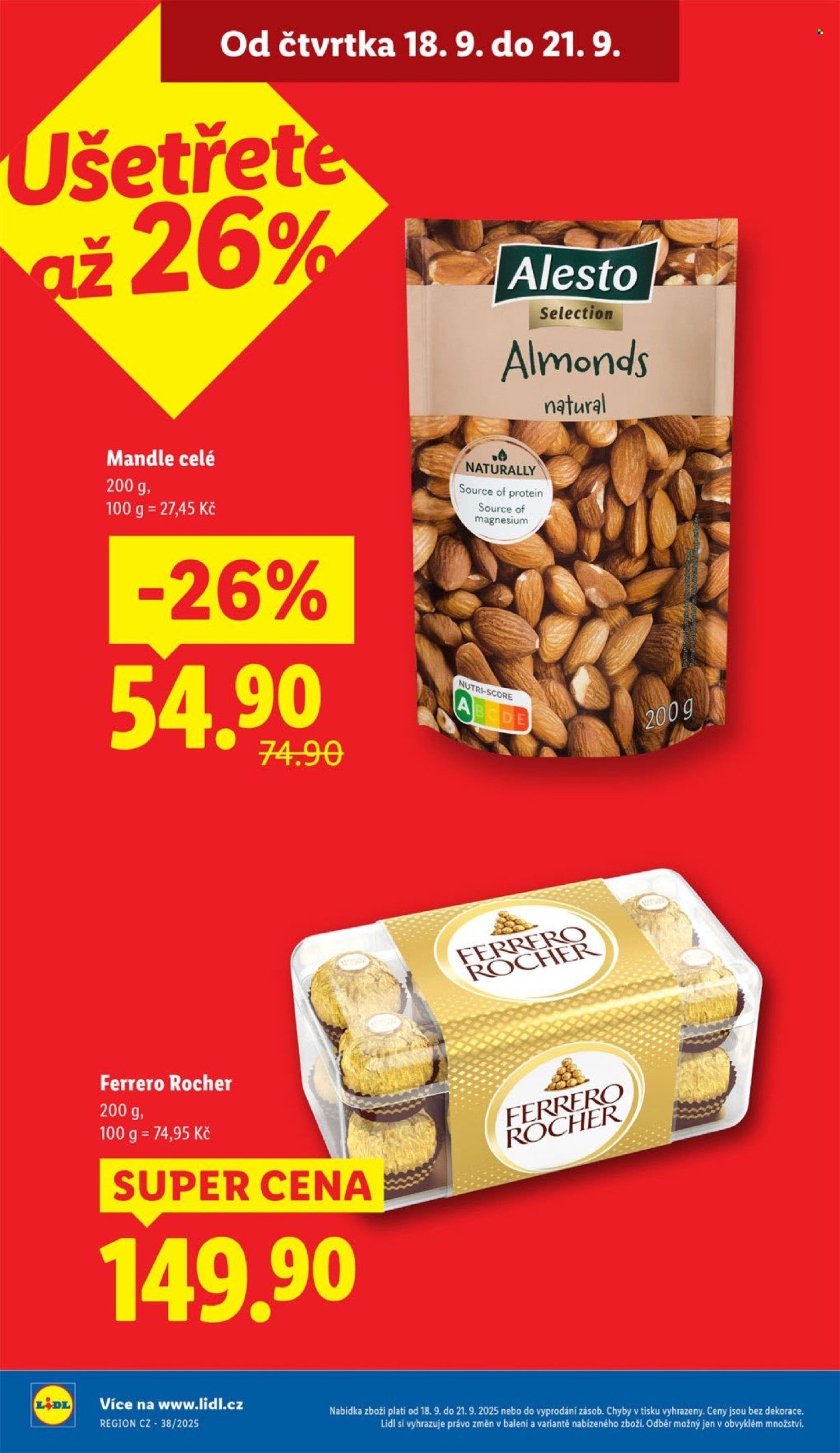 LIDL leták - Od čtvrtka 18.9.2025 (2025-09-18 - 2025-09-21)