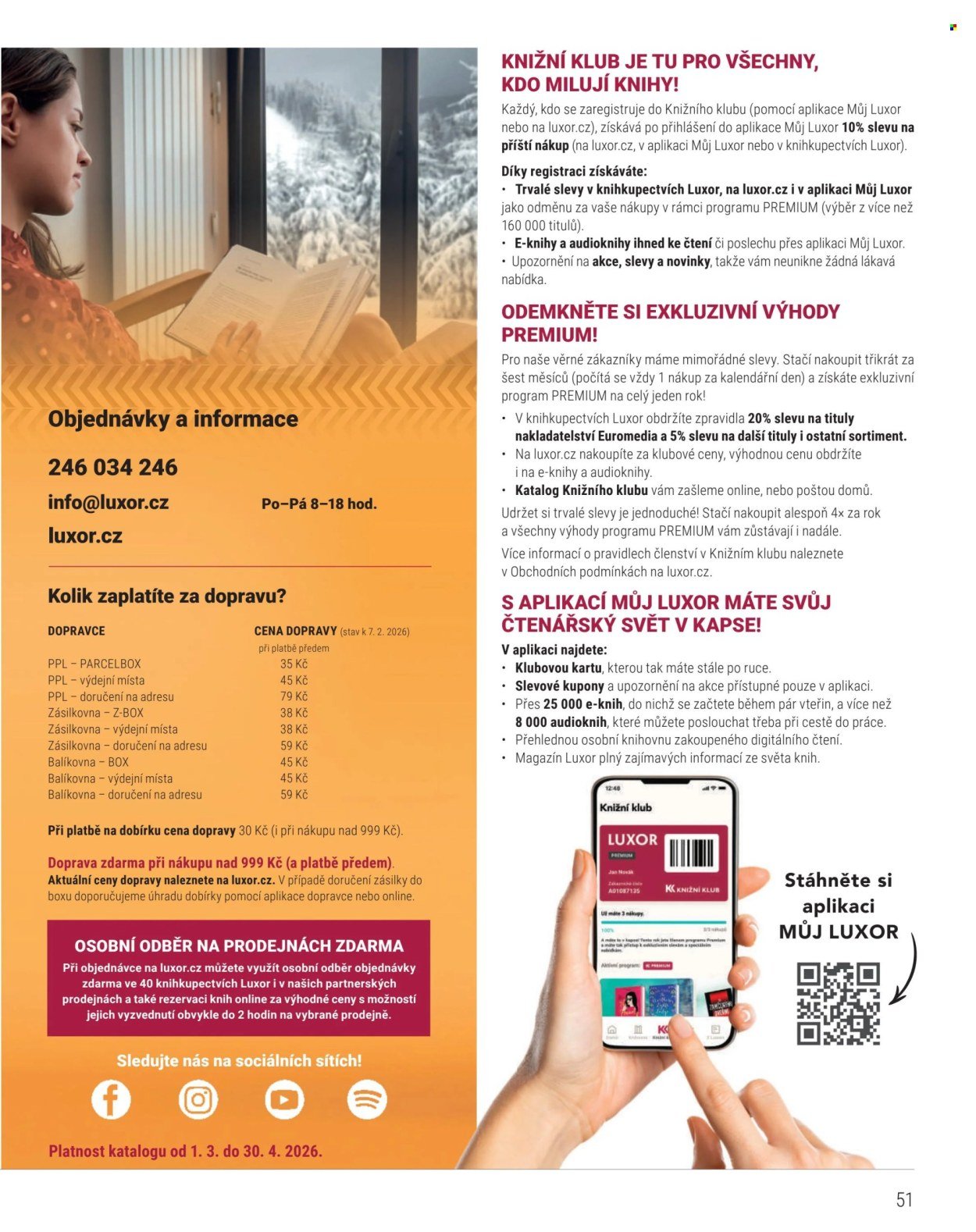 KNIŽNÍ KLUB leták - Od neděle 1.3.2026 (2026-03-01 - 2026-04-30)