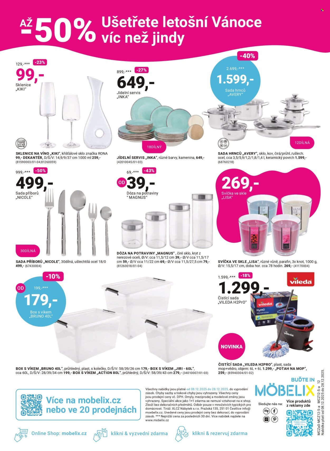 MÖBELIX leták - Vánoční slevy -30% na 1 produkt (2025-12-08 - 2025-12-28)