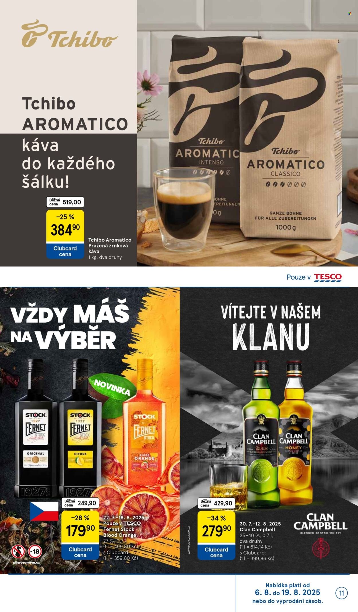 TESCO leták - Clubcard šetří peníze. (2025-08-06 - 2025-08-12)