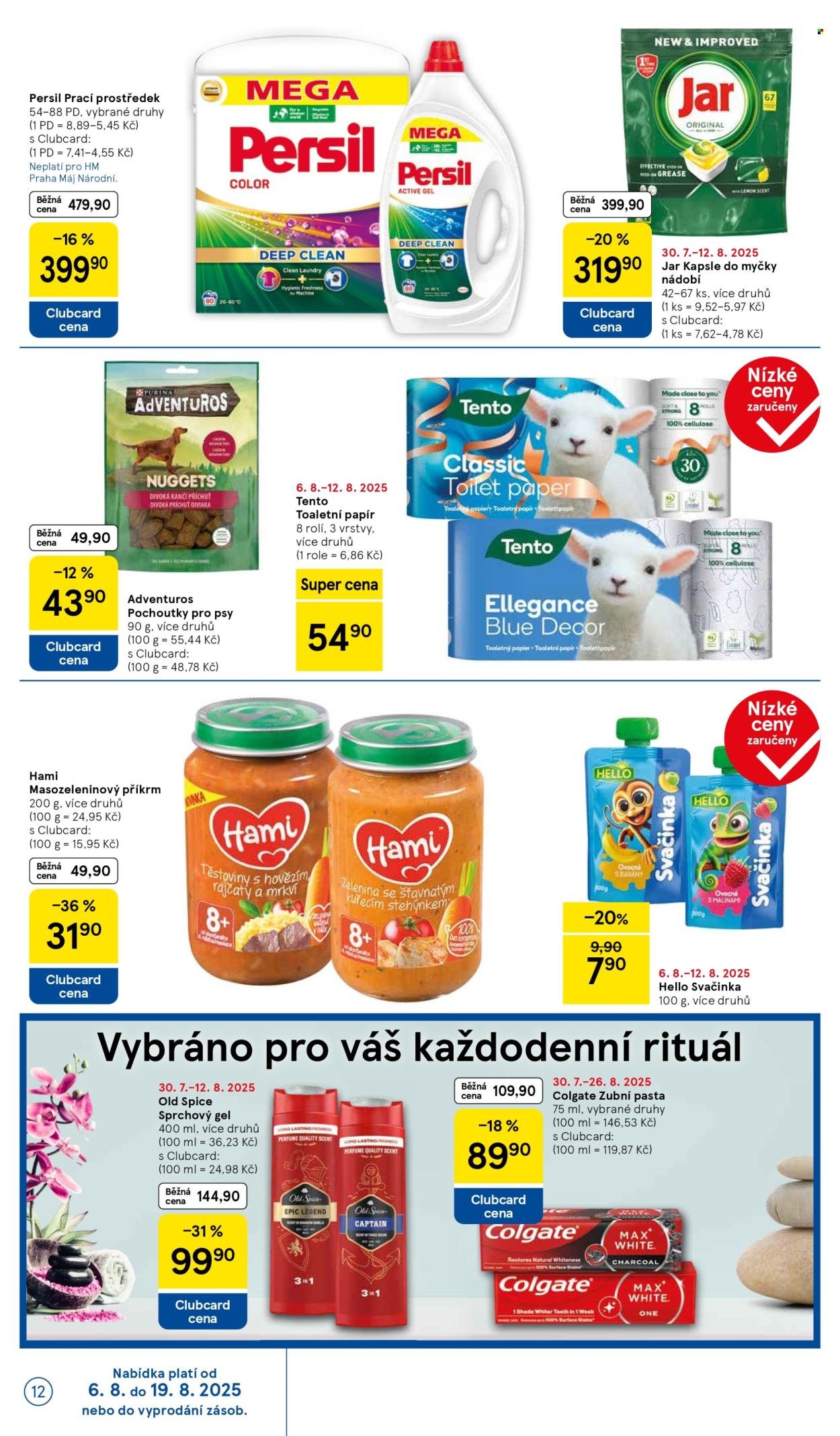 TESCO leták - Clubcard šetří peníze. (2025-08-06 - 2025-08-12)
