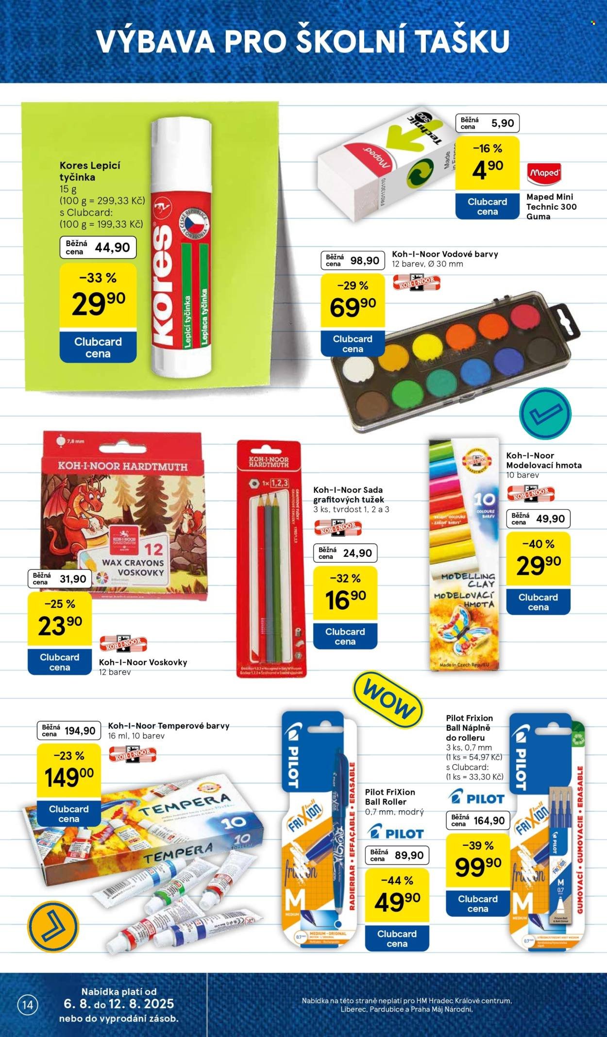 TESCO leták - Clubcard šetří peníze. (2025-08-06 - 2025-08-12)