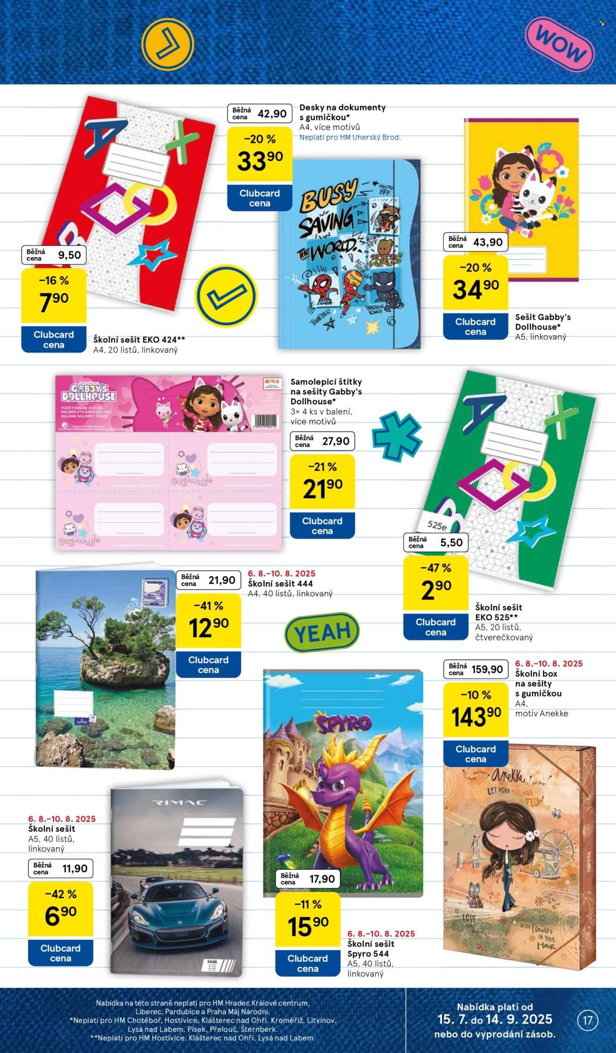 TESCO leták - Clubcard šetří peníze. (2025-08-06 - 2025-08-12)