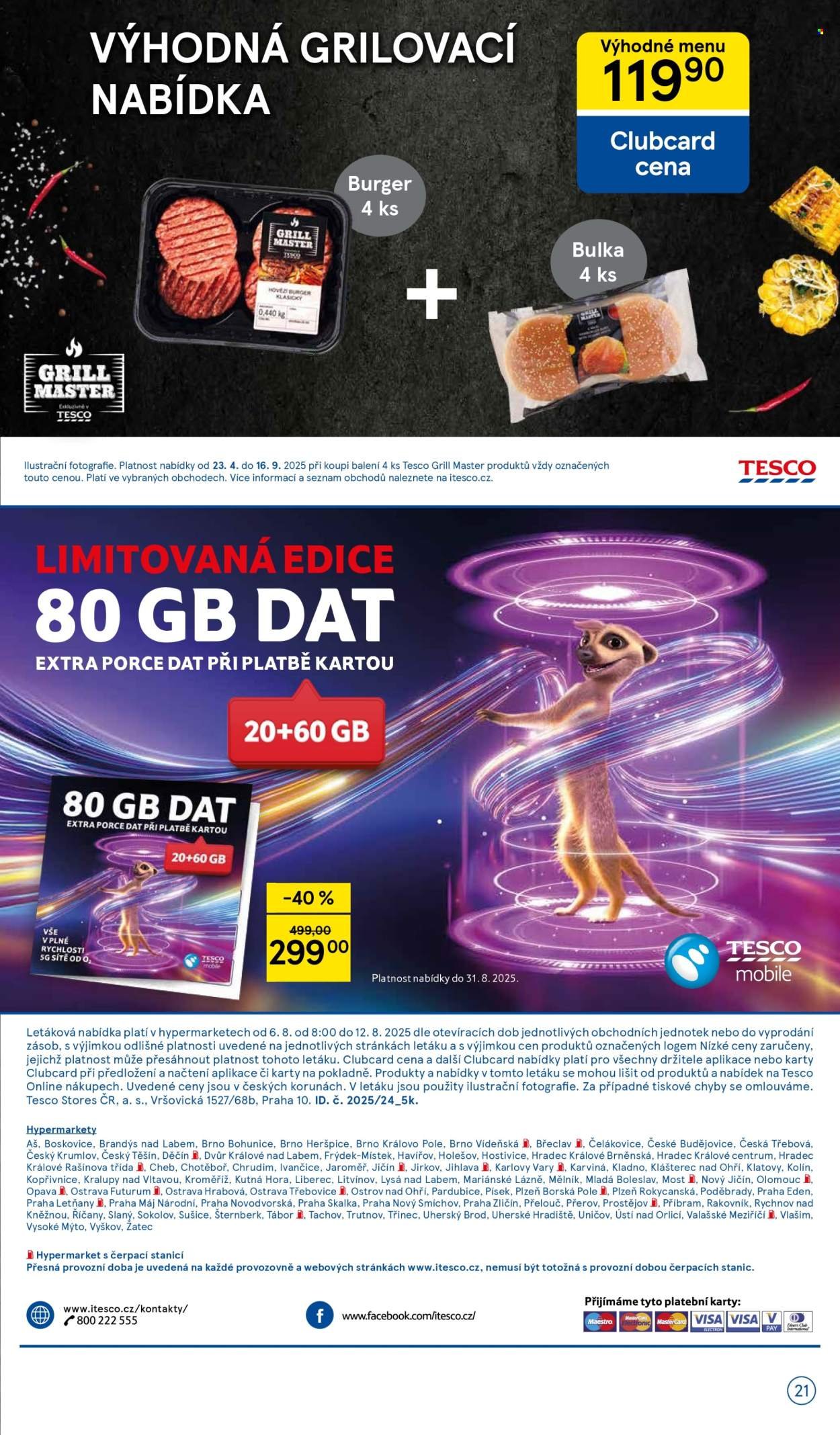 TESCO leták - Clubcard šetří peníze. (2025-08-06 - 2025-08-12)