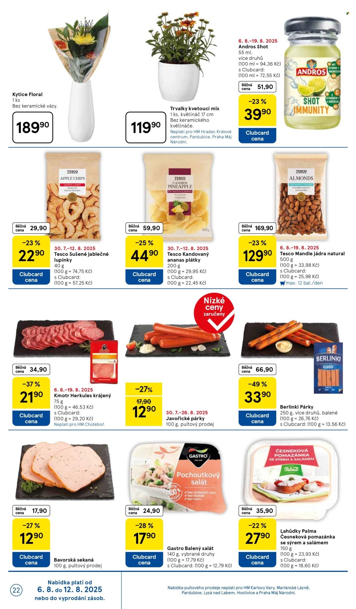 TESCO leták - Clubcard šetří peníze. (2025-08-06 - 2025-08-12)
