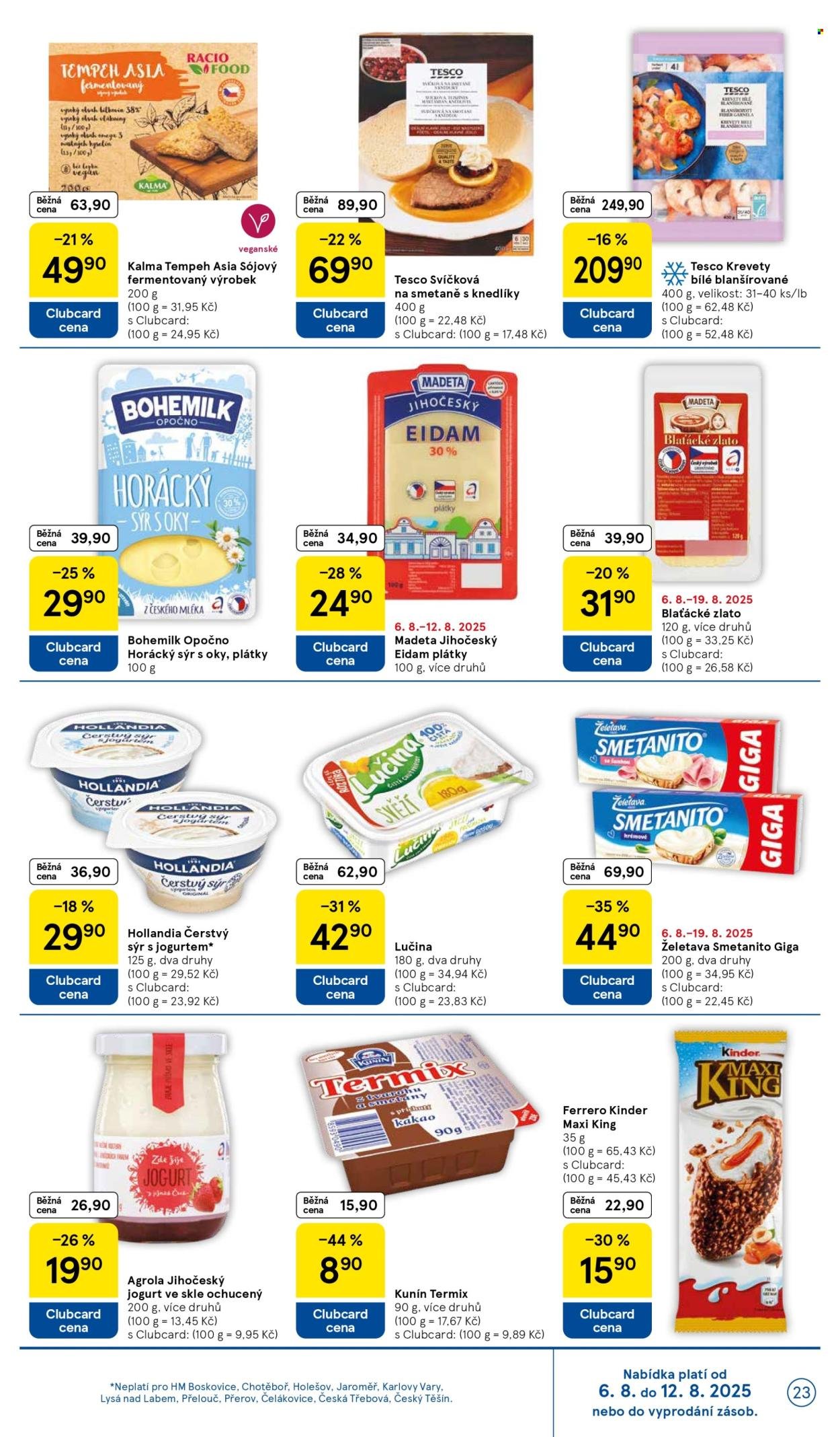 TESCO leták - Clubcard šetří peníze. (2025-08-06 - 2025-08-12)