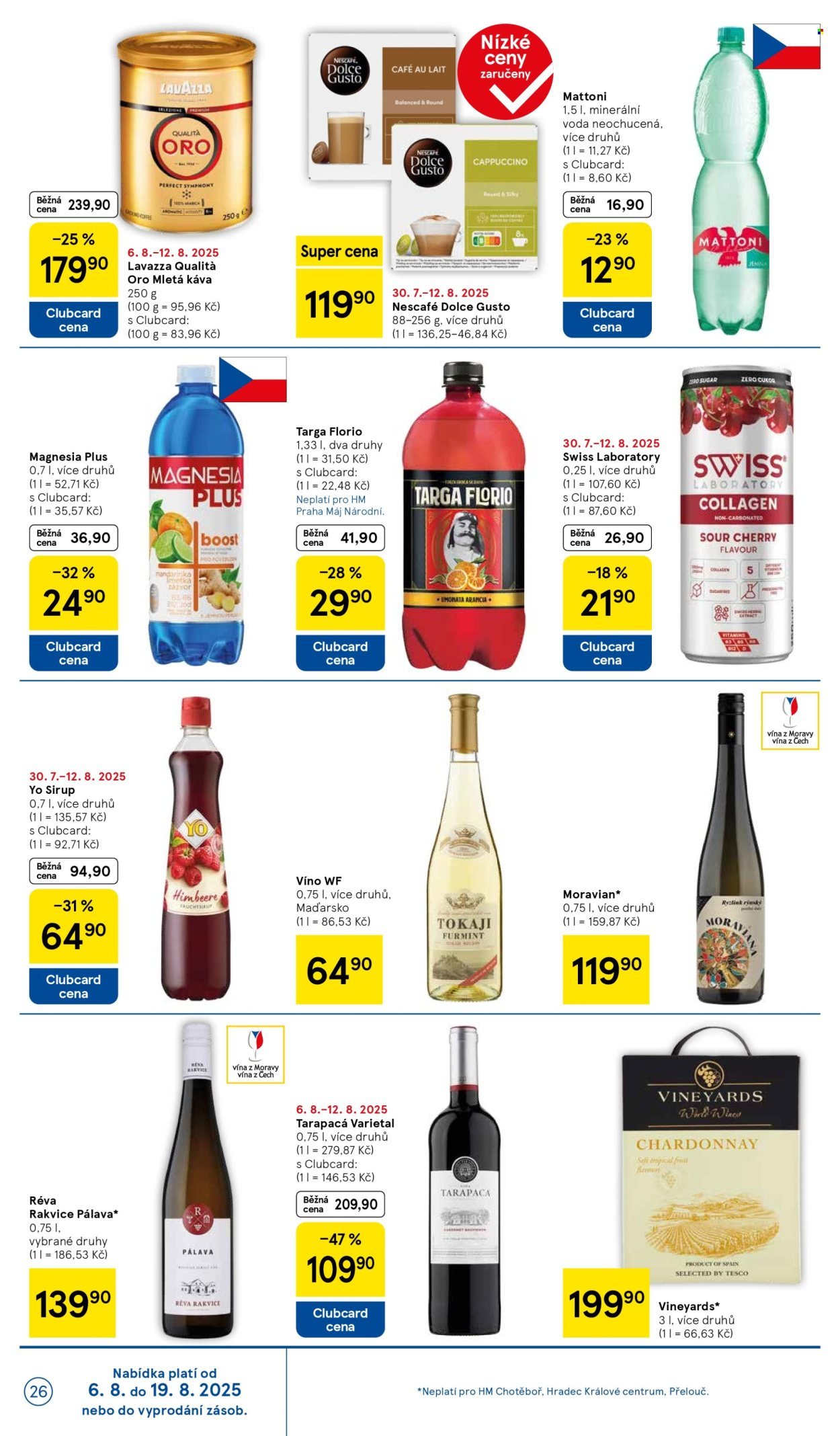 TESCO leták - Clubcard šetří peníze. (2025-08-06 - 2025-08-12)