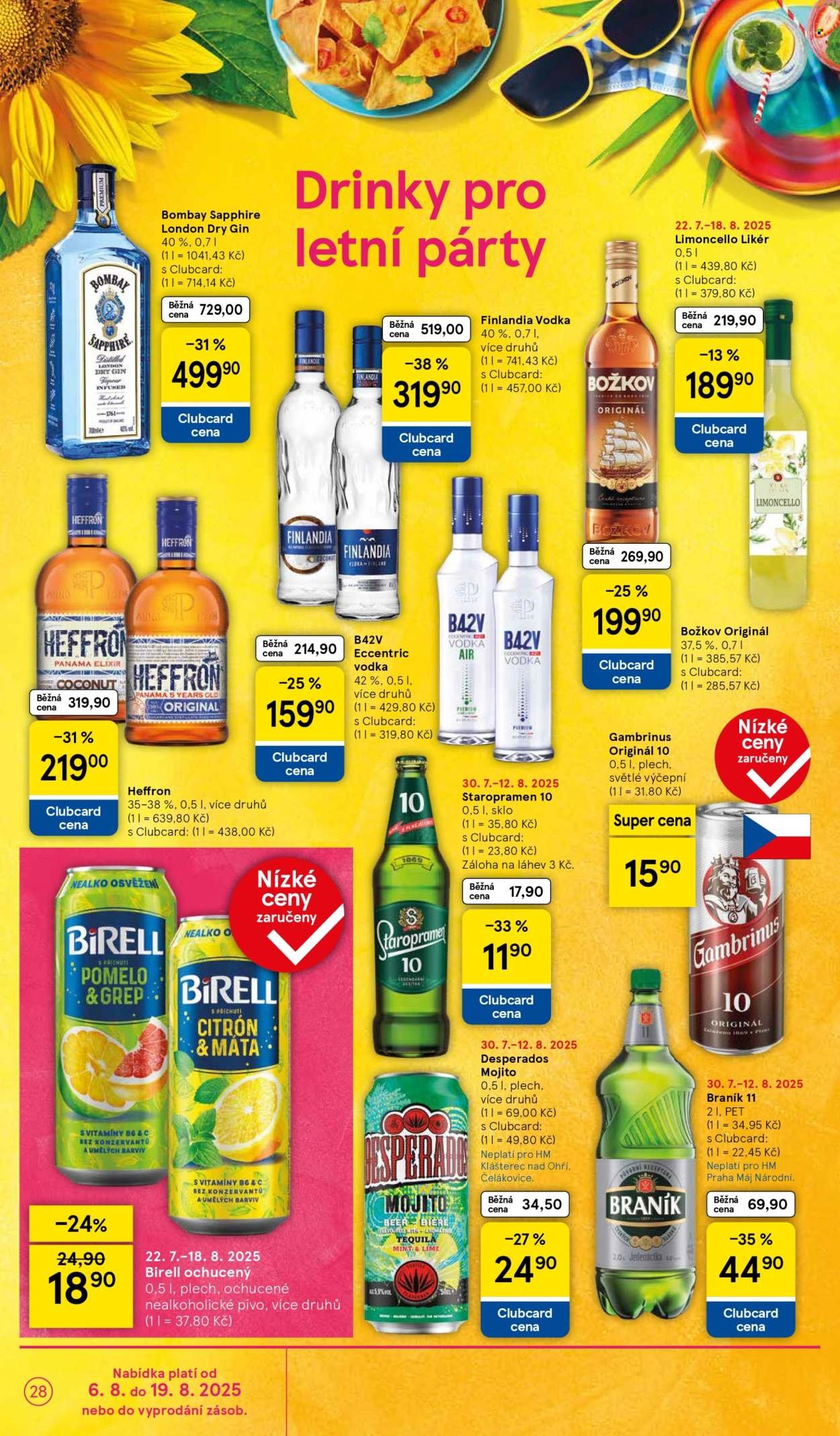 TESCO leták - Clubcard šetří peníze. (2025-08-06 - 2025-08-12)