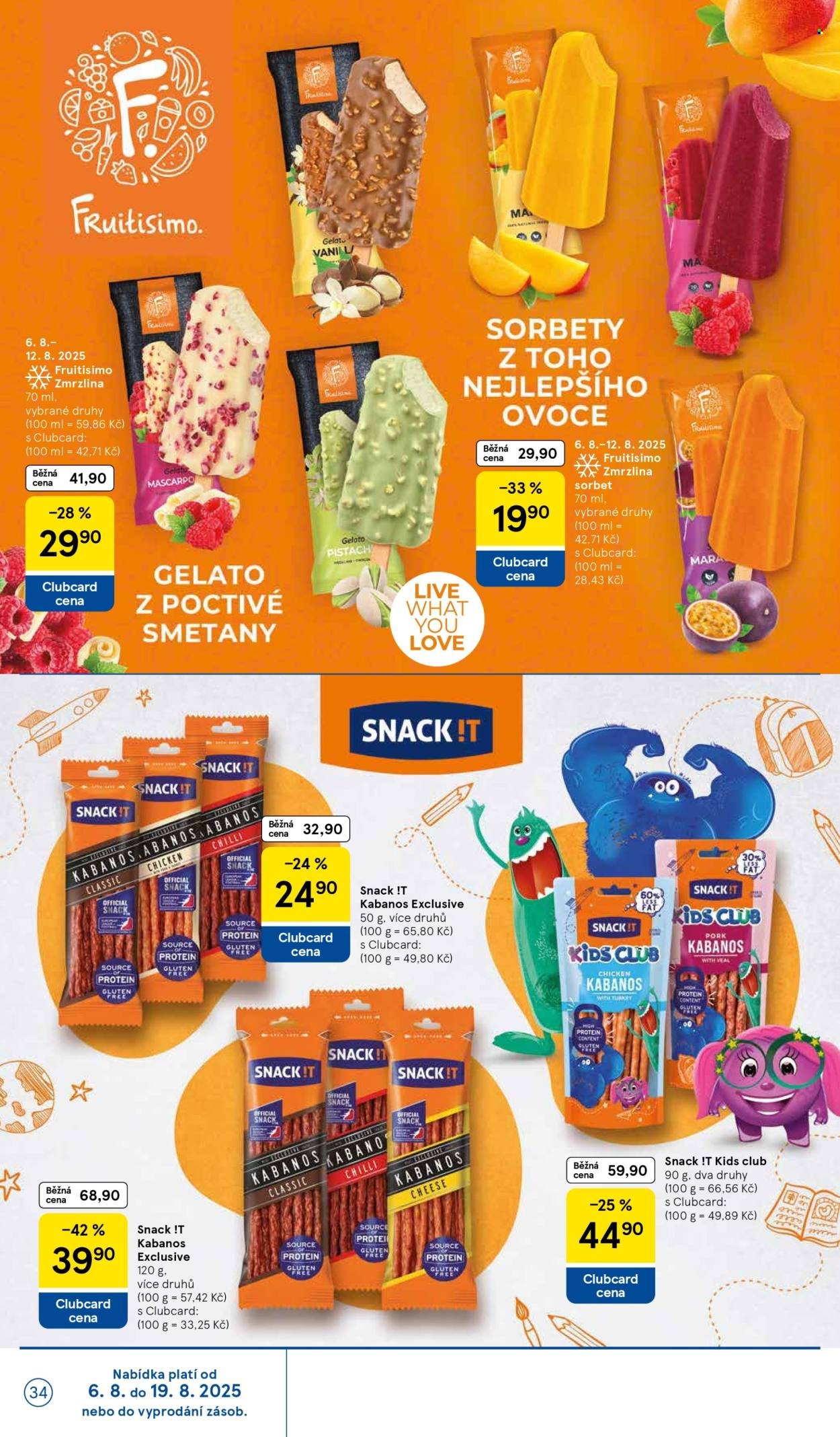 TESCO leták - Clubcard šetří peníze. (2025-08-06 - 2025-08-12)