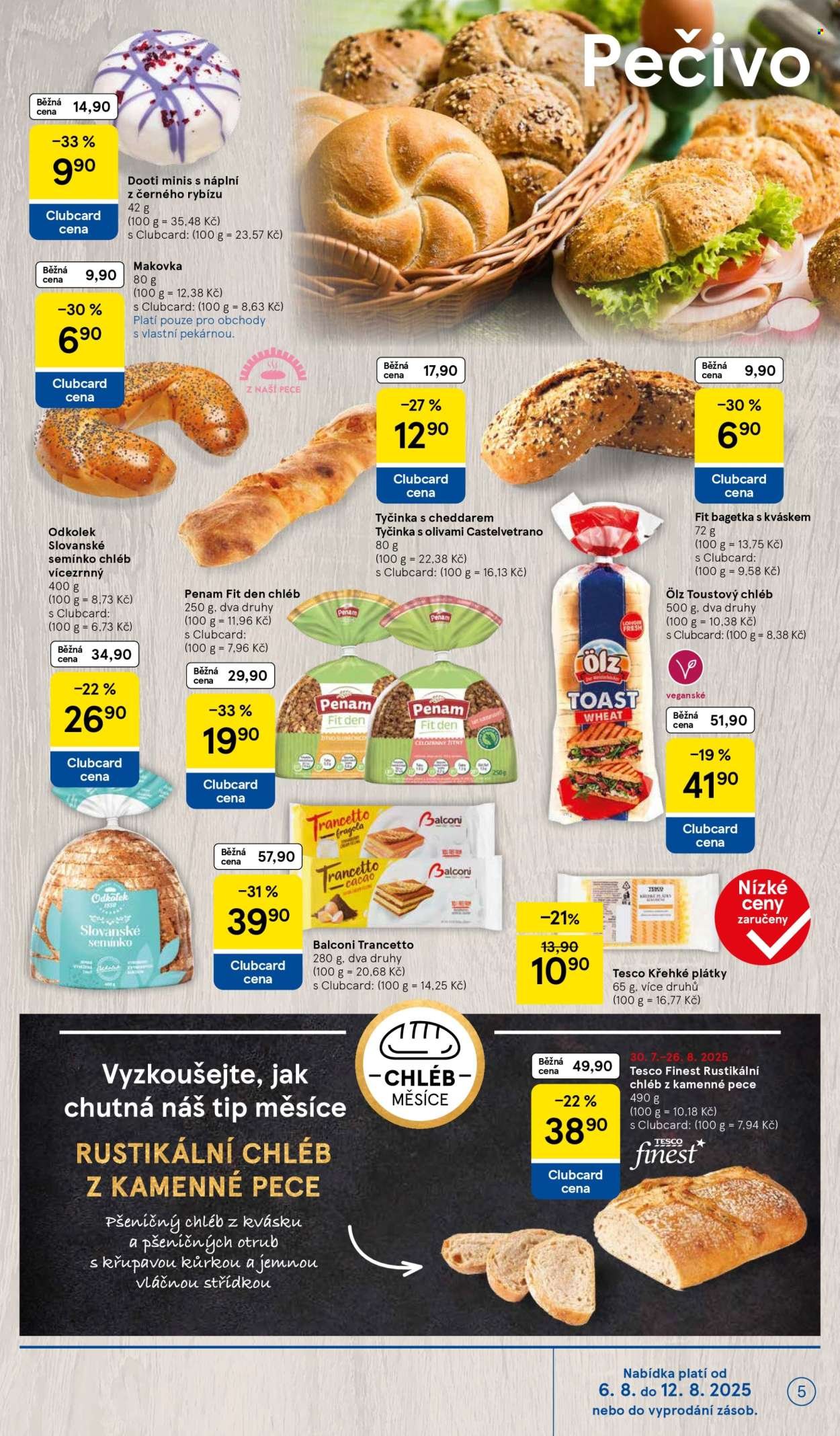TESCO leták - Clubcard šetří peníze. (2025-08-06 - 2025-08-12)