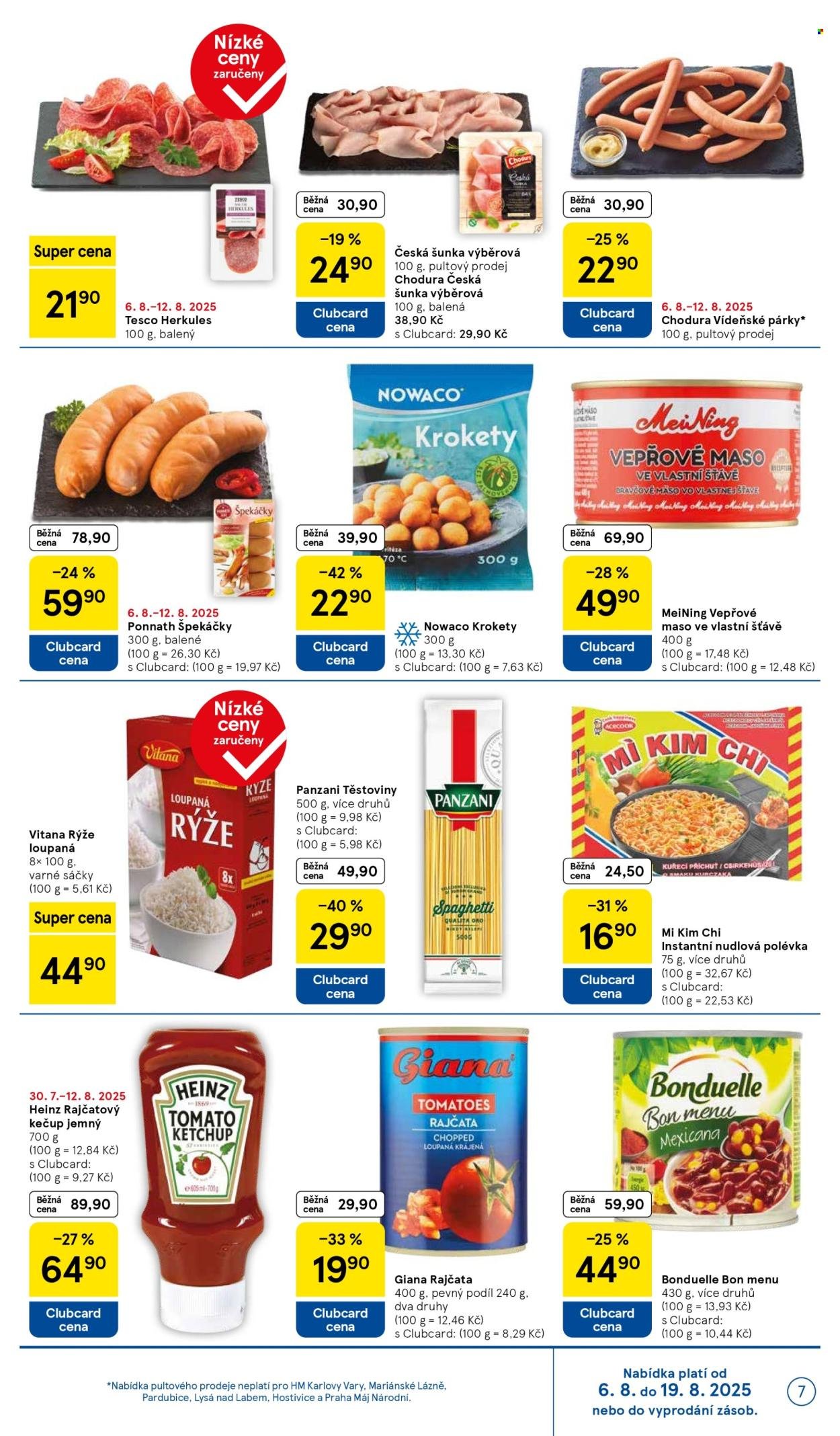 TESCO leták - Clubcard šetří peníze. (2025-08-06 - 2025-08-12)