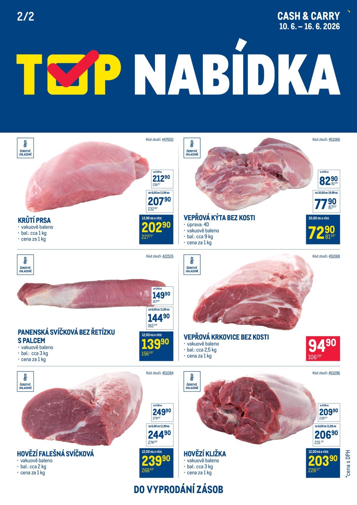 MAKRO leták - TOP maso