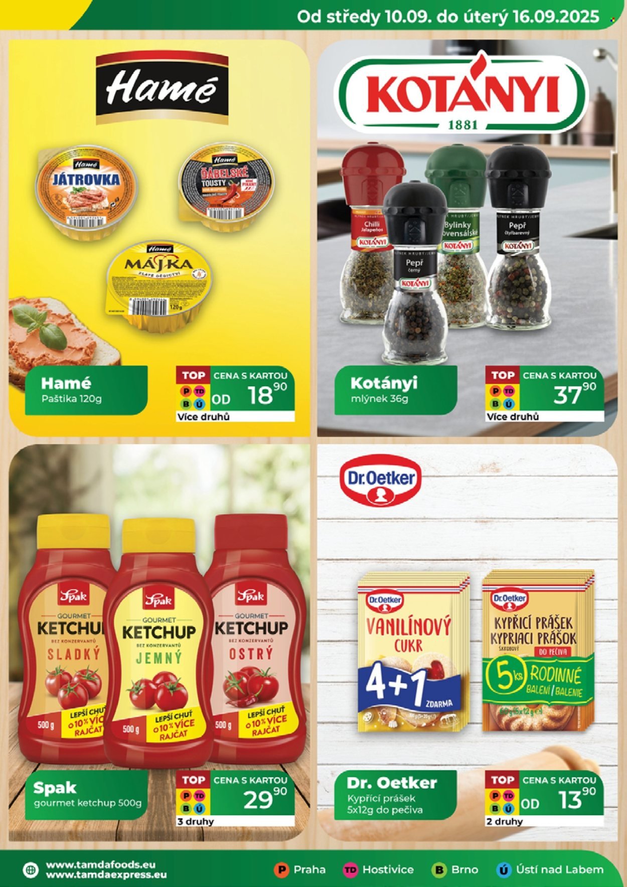 TAMDA FOODS leták - Od středy 10.9.2025 (2025-09-10 - 2025-09-16)