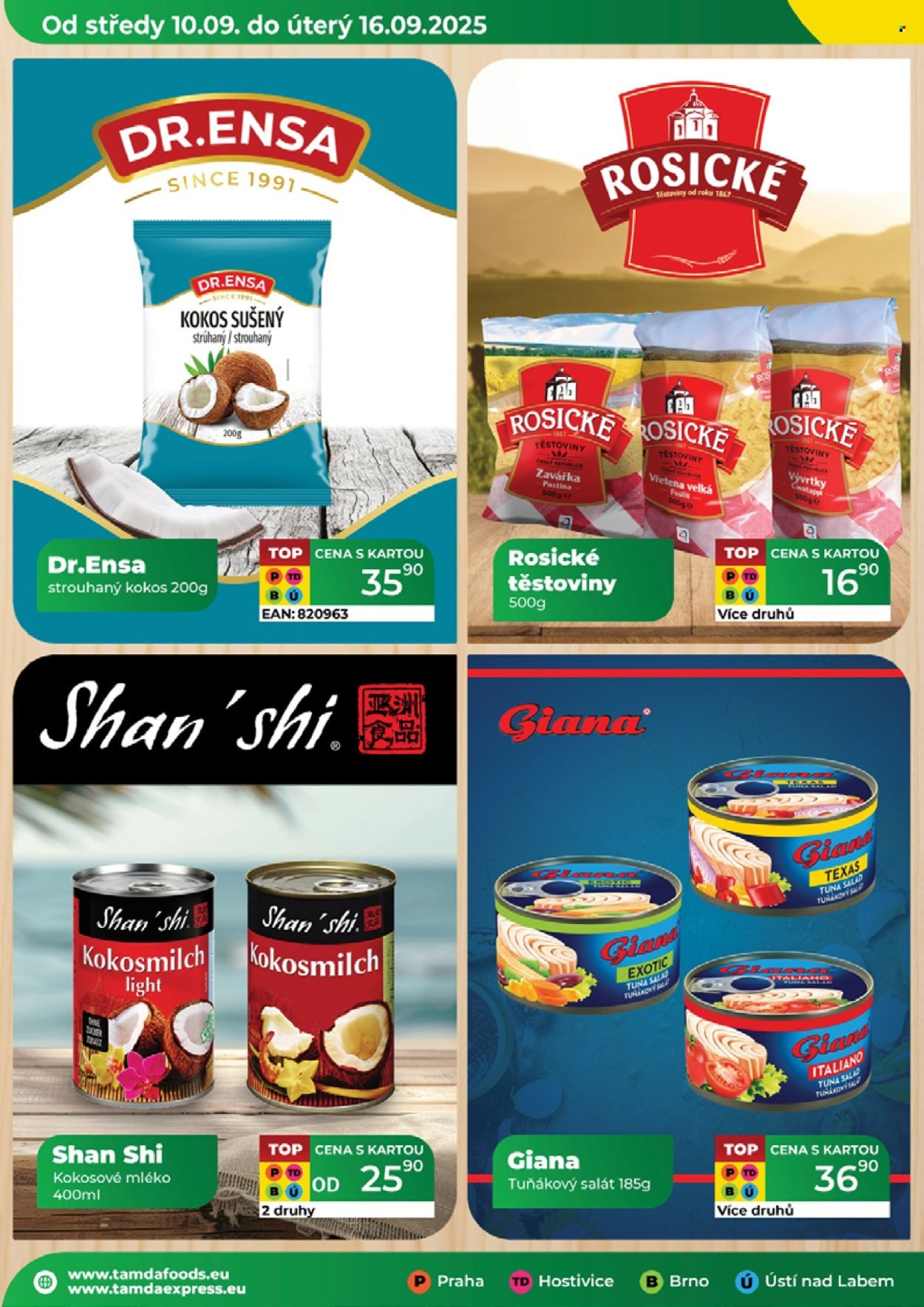 TAMDA FOODS leták - Od středy 10.9.2025 (2025-09-10 - 2025-09-16)