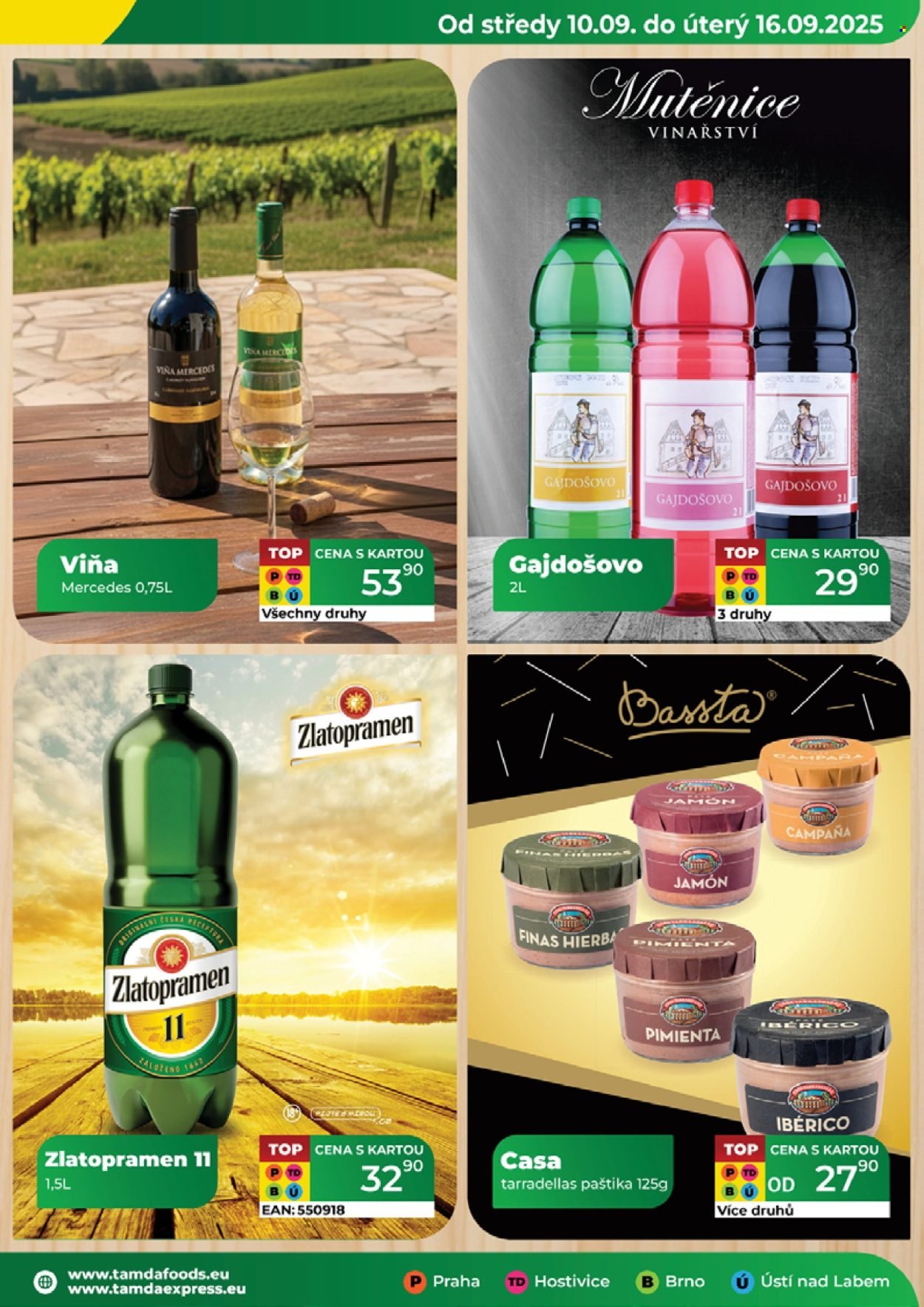 TAMDA FOODS leták - Od středy 10.9.2025 (2025-09-10 - 2025-09-16)