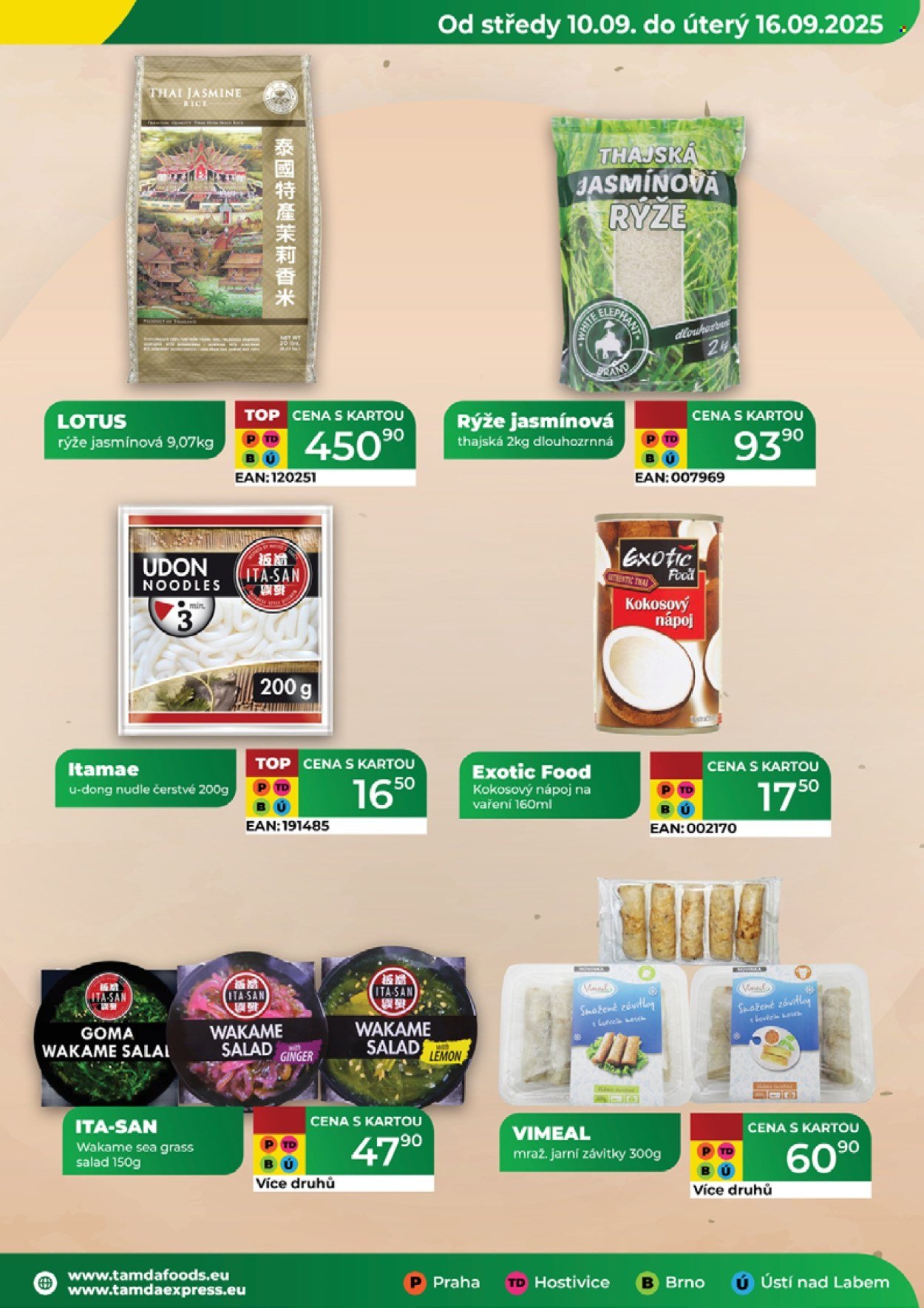 TAMDA FOODS leták - Od středy 10.9.2025 (2025-09-10 - 2025-09-16)