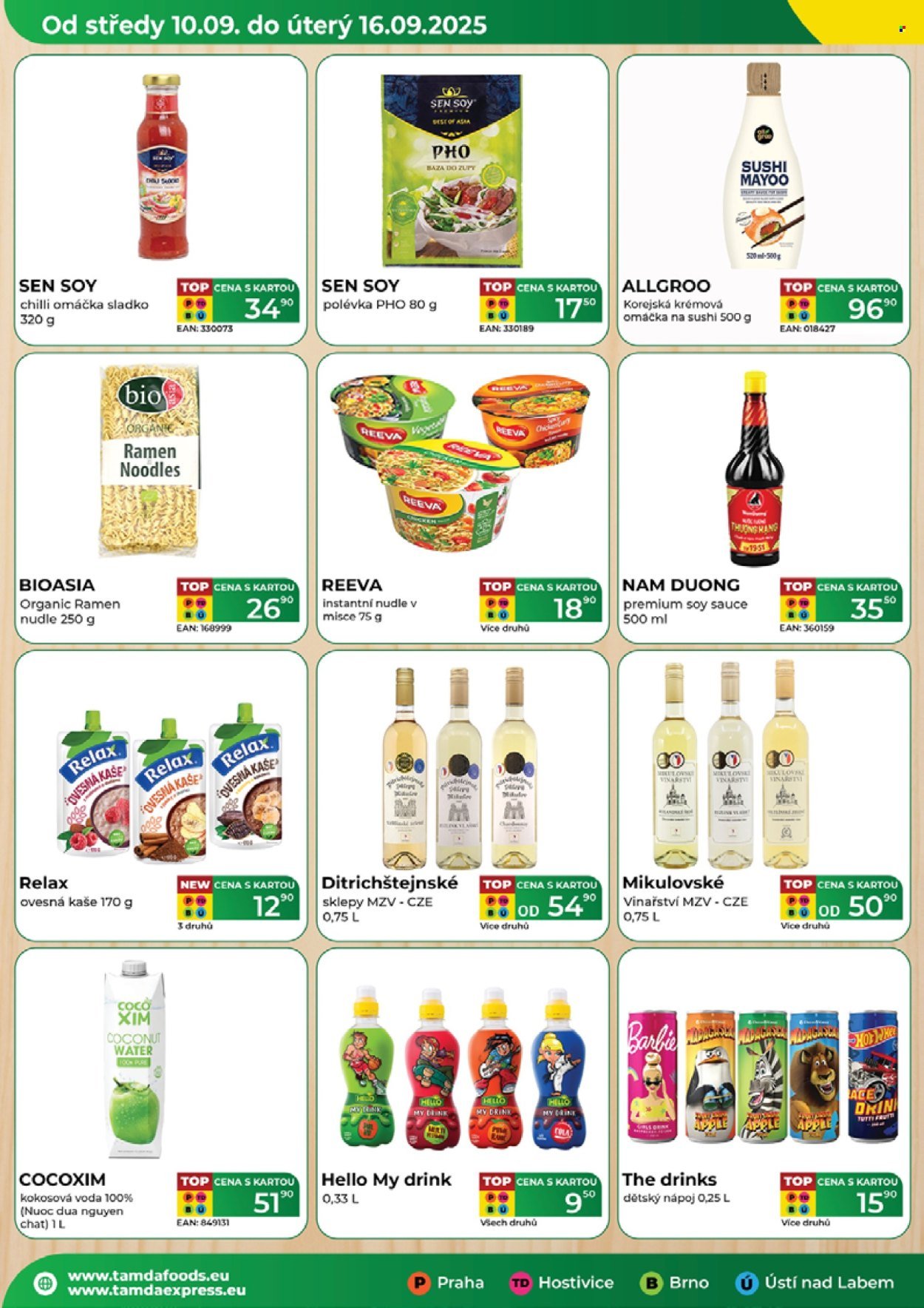TAMDA FOODS leták - Od středy 10.9.2025 (2025-09-10 - 2025-09-16)