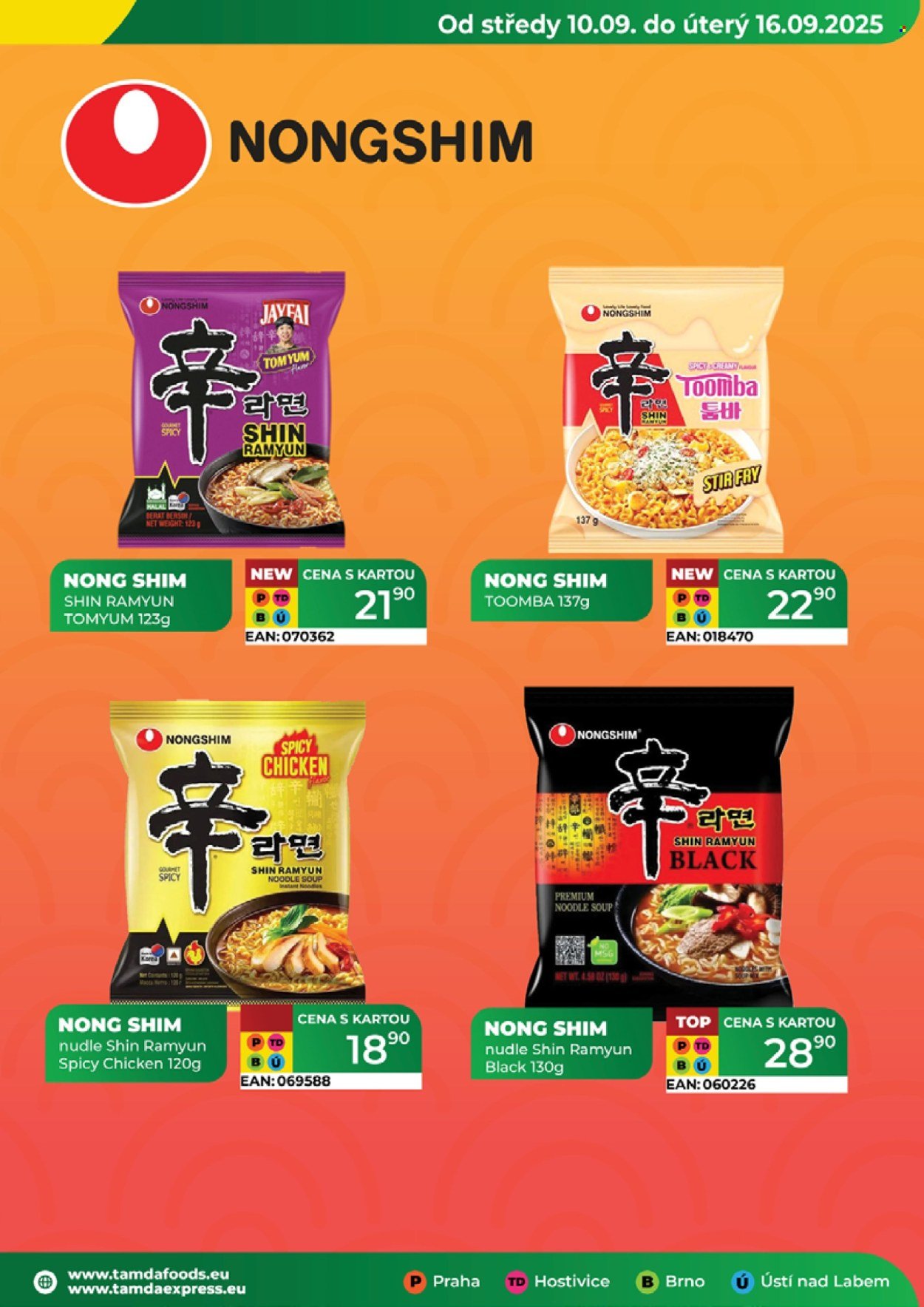 TAMDA FOODS leták - Od středy 10.9.2025 (2025-09-10 - 2025-09-16)