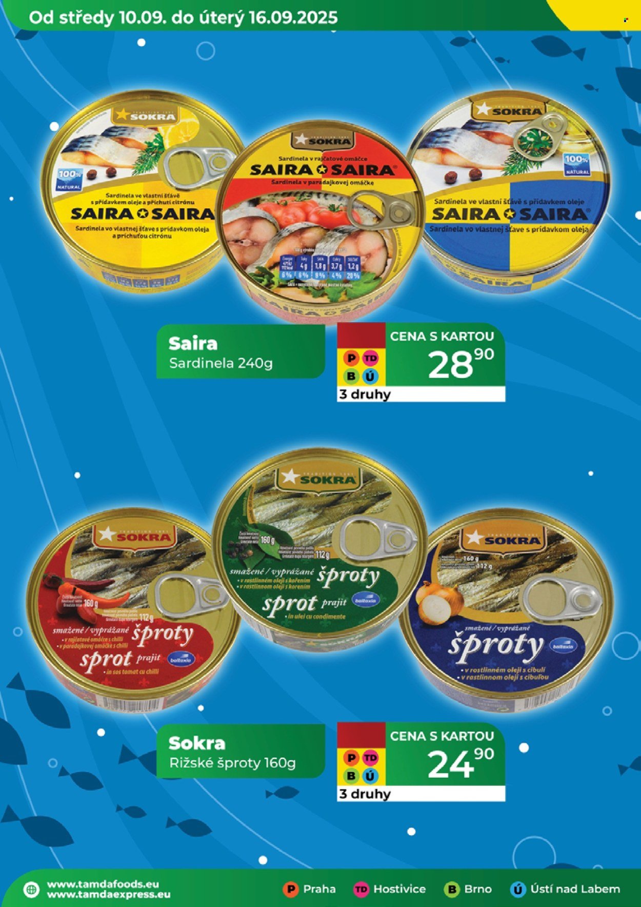TAMDA FOODS leták - Od středy 10.9.2025 (2025-09-10 - 2025-09-16)