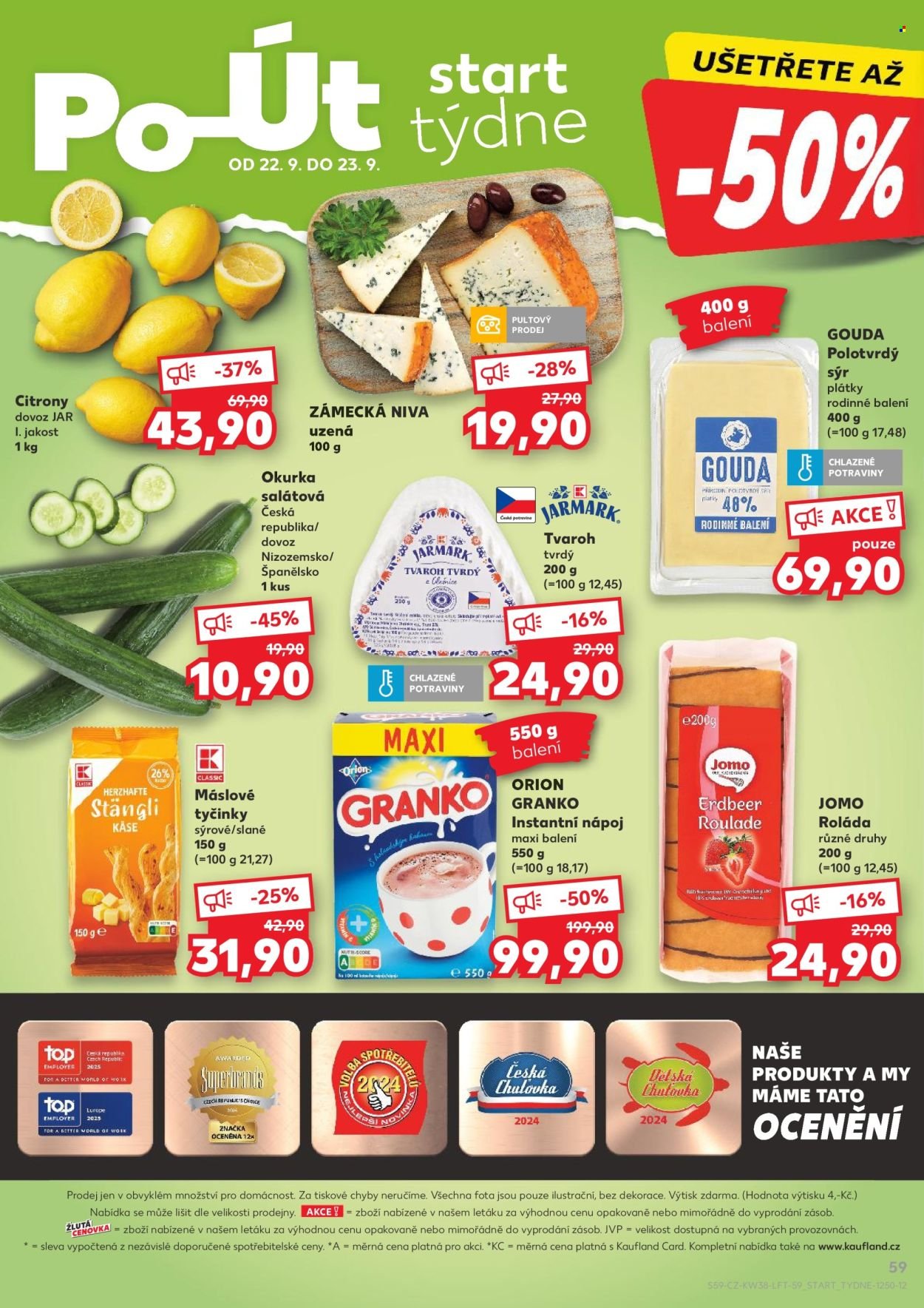 KAUFLAND leták - Od středy 17.9.2025 (2025-09-17 - 2025-09-23)