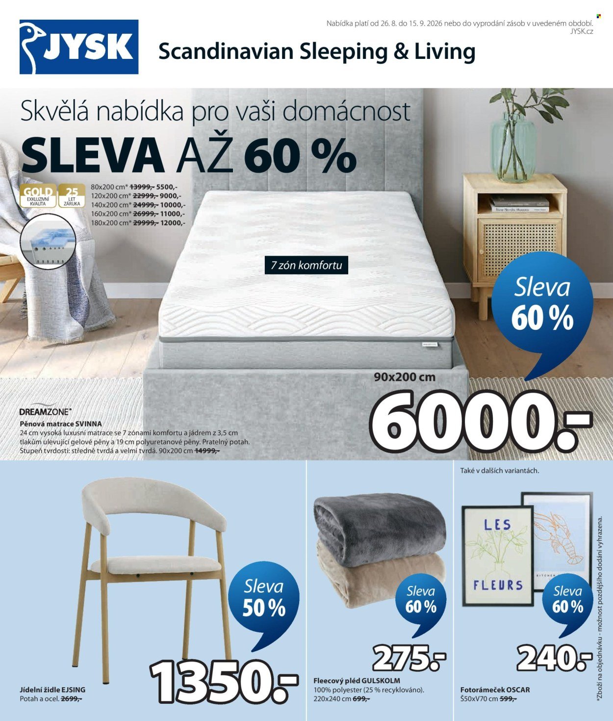 JYSK leták - Skvělá  nabídka pro vaši domácnost