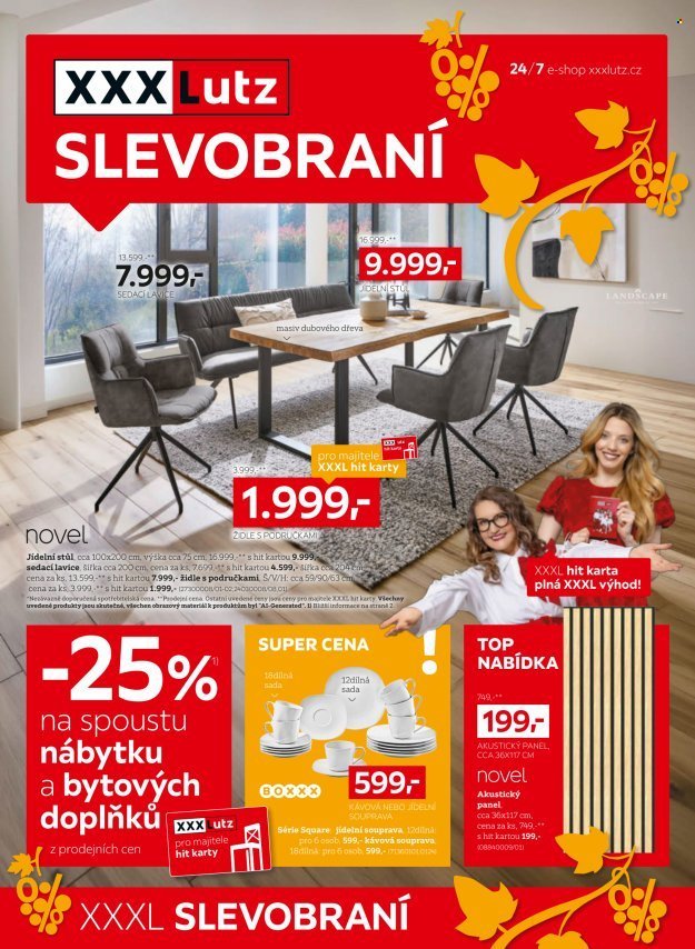 XXXLUTZ leták - Sleva 25 % téměř na všechno