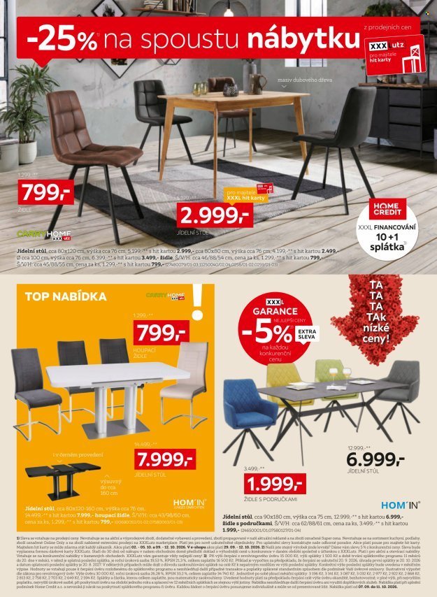 XXXLUTZ leták - Sleva 25 % téměř na všechno