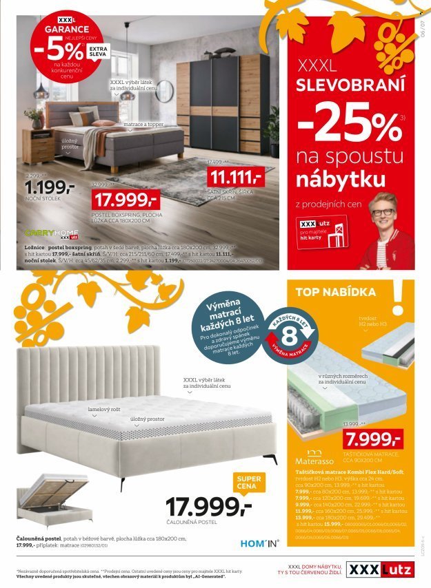 XXXLUTZ leták - Sleva 25 % téměř na všechno