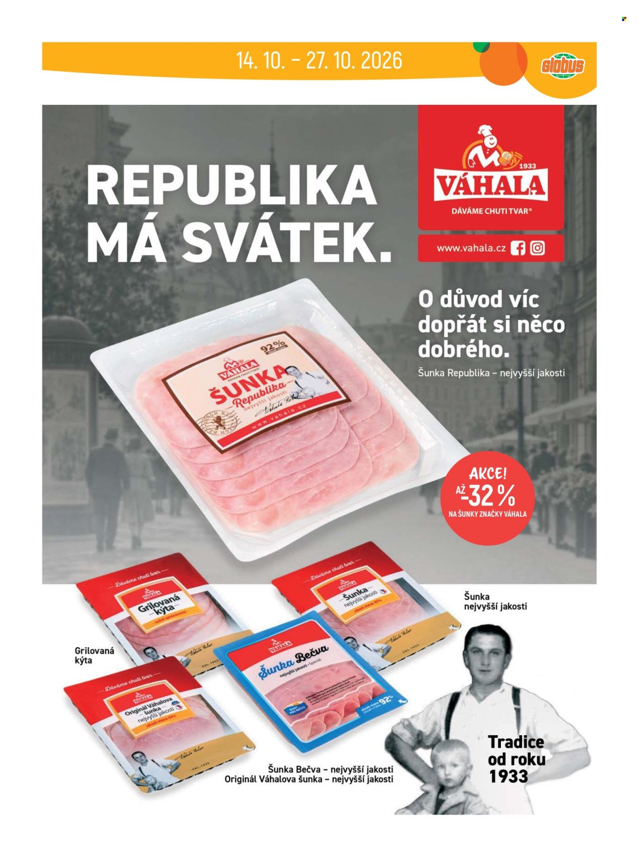 GLOBUS leták - Od středy 14.10.2026
