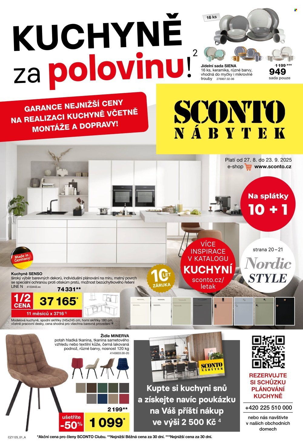 SCONTO NÁBYTEK leták - Kuchyně za polovinu! (2025-08-27 - 2025-09-23)