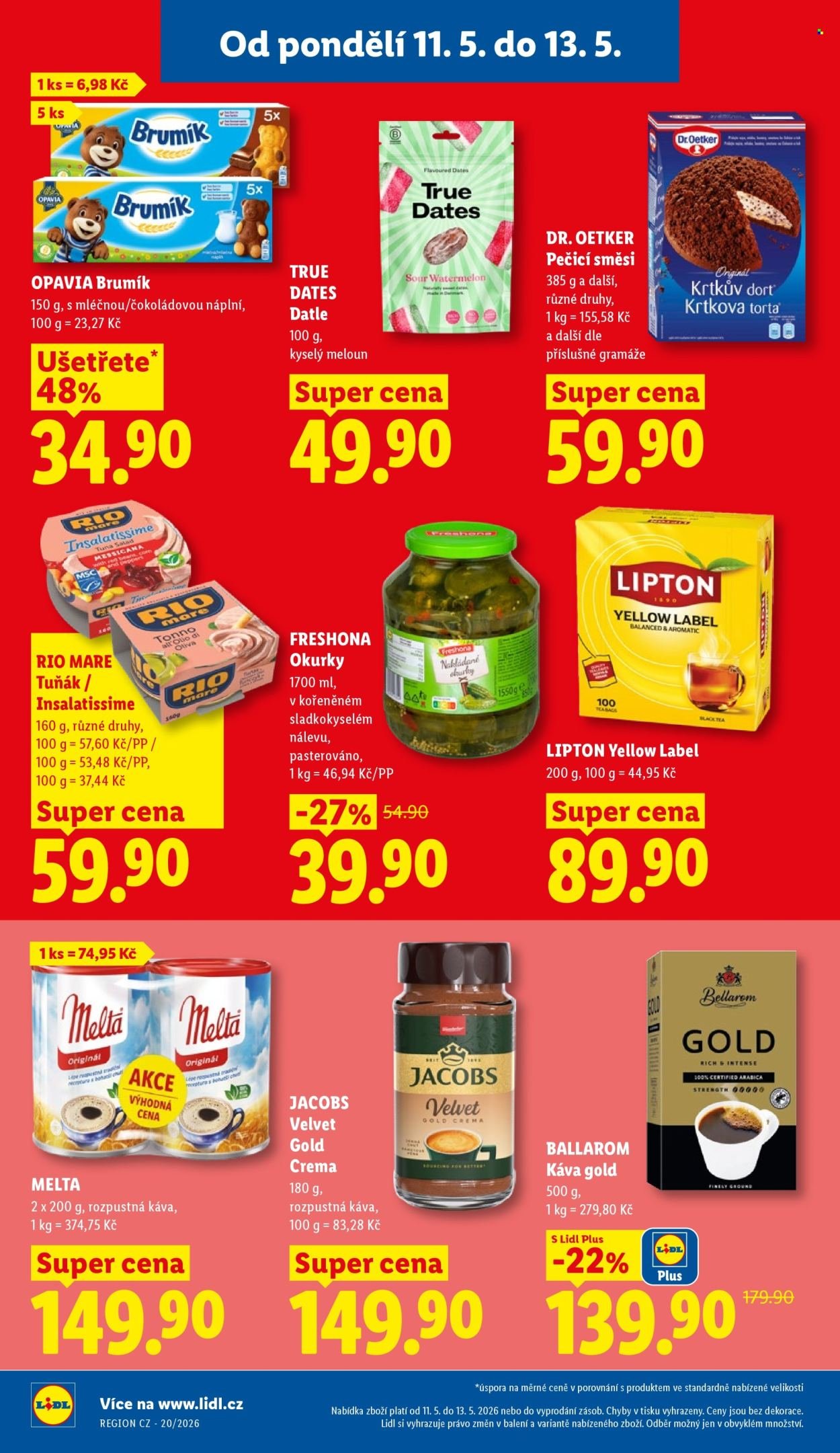 LIDL leták - Od pondělí 11.5.2026 (2026-05-11 - 2026-05-13)
