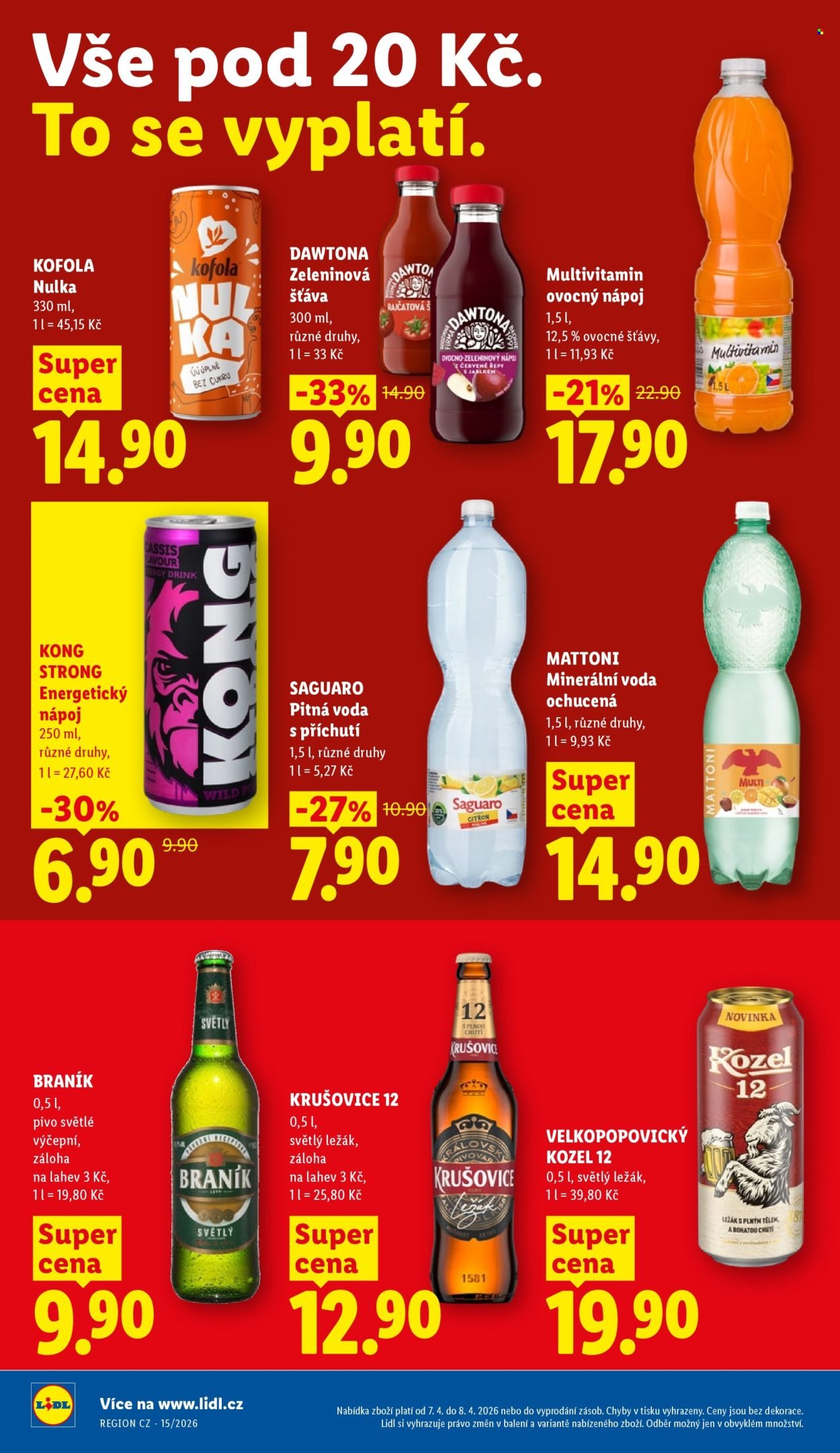 LIDL leták - Od úterý 7.4.2026 (2026-04-07 - 2026-04-08)