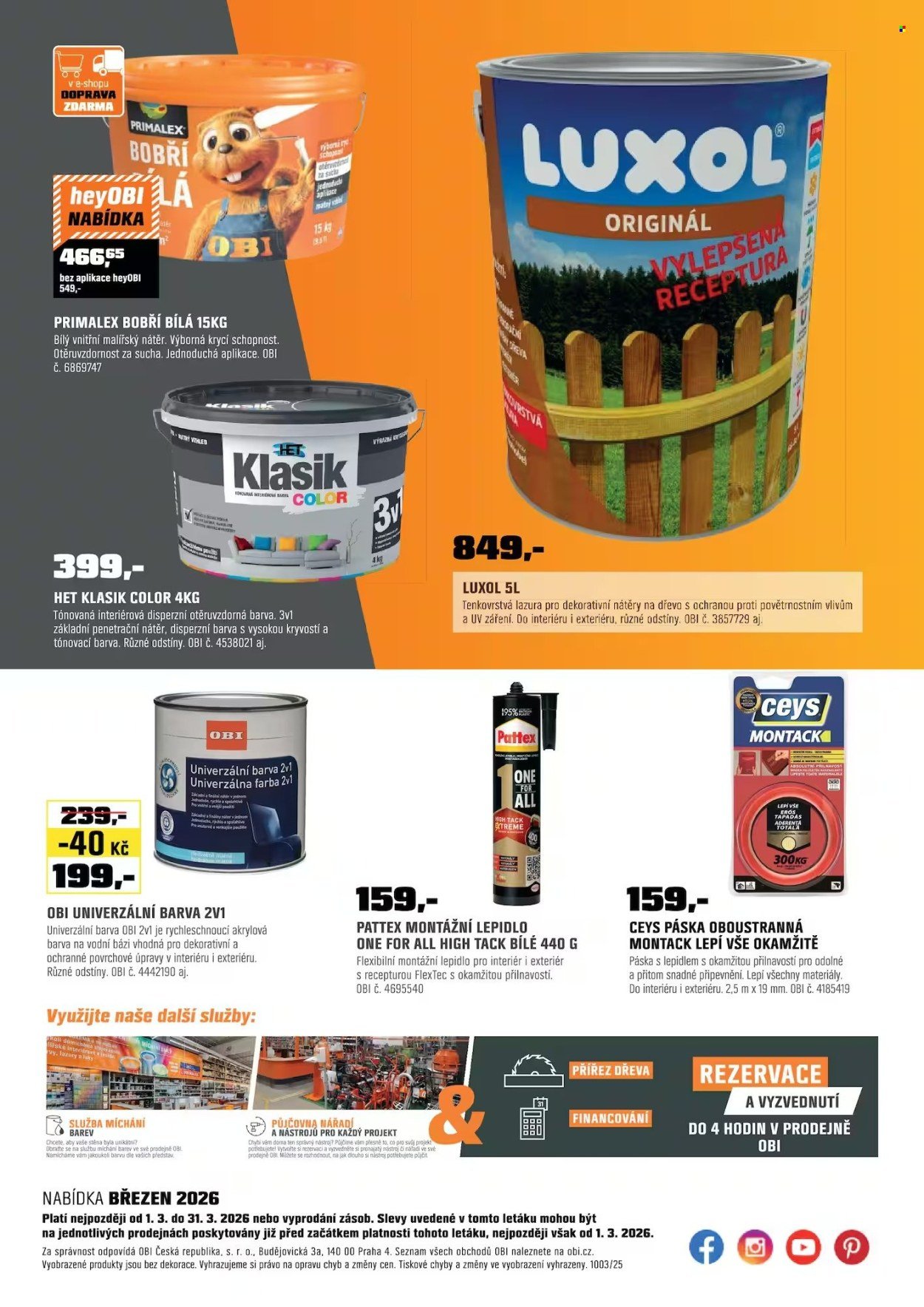 OBI leták - Bobří síla v akci (2026-03-01 - 2026-03-31)