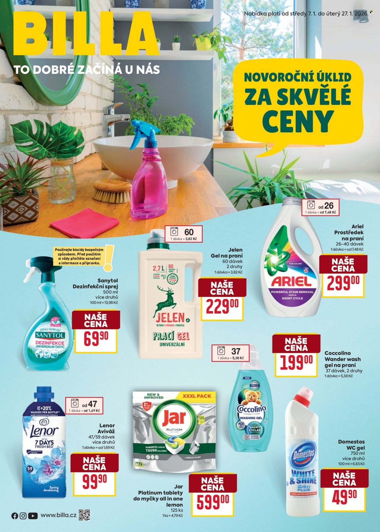 BILLA leták - Vše pro úklid (2026-01-07 - 2026-01-27)