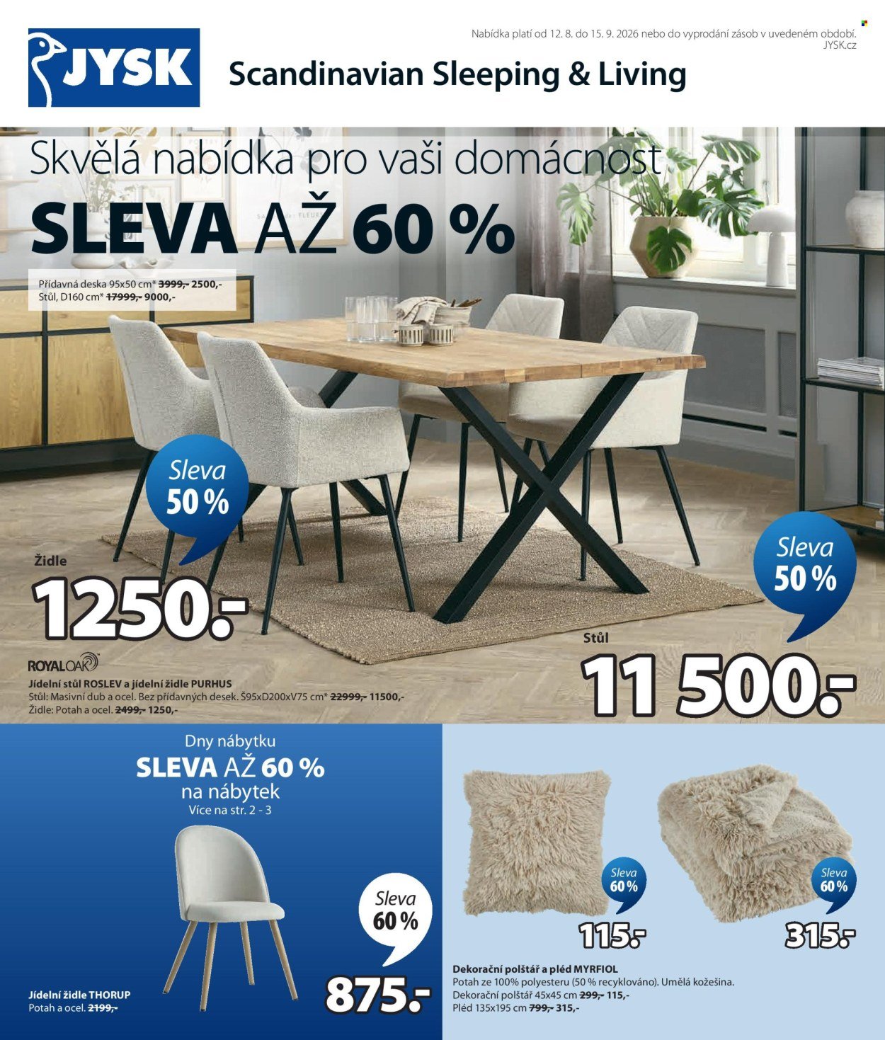 JYSK leták - Skvělá  nabídka pro vaši domácnost