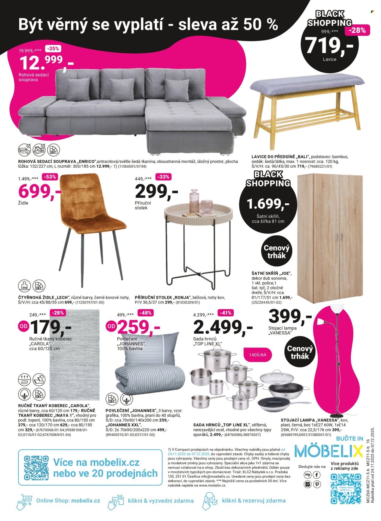 MÖBELIX leták - Black shopping končí (2025-11-24 - 2025-12-07)